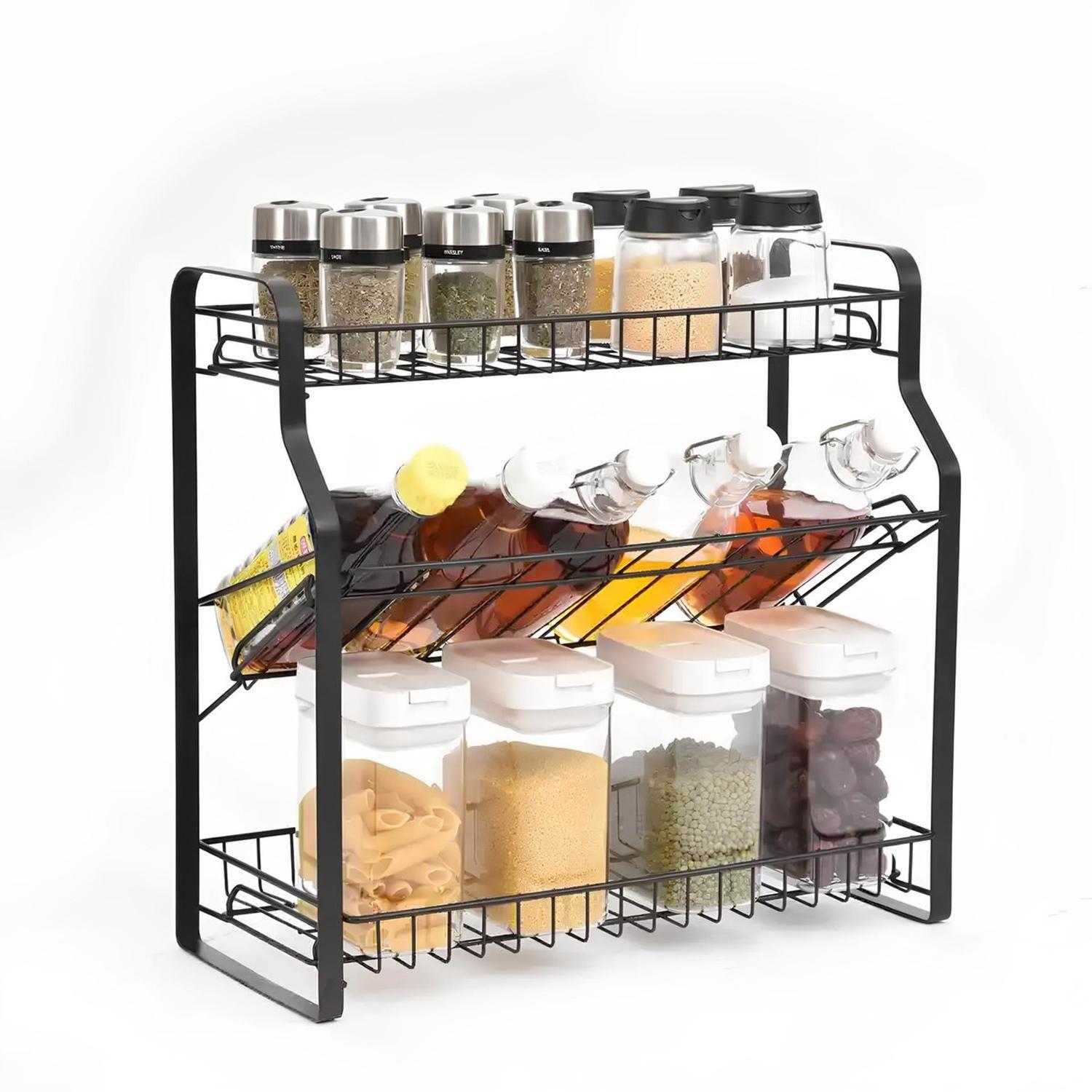 Organizador Rack Cocina Multiuso Especiero 3 Niveles CasaTua-0
