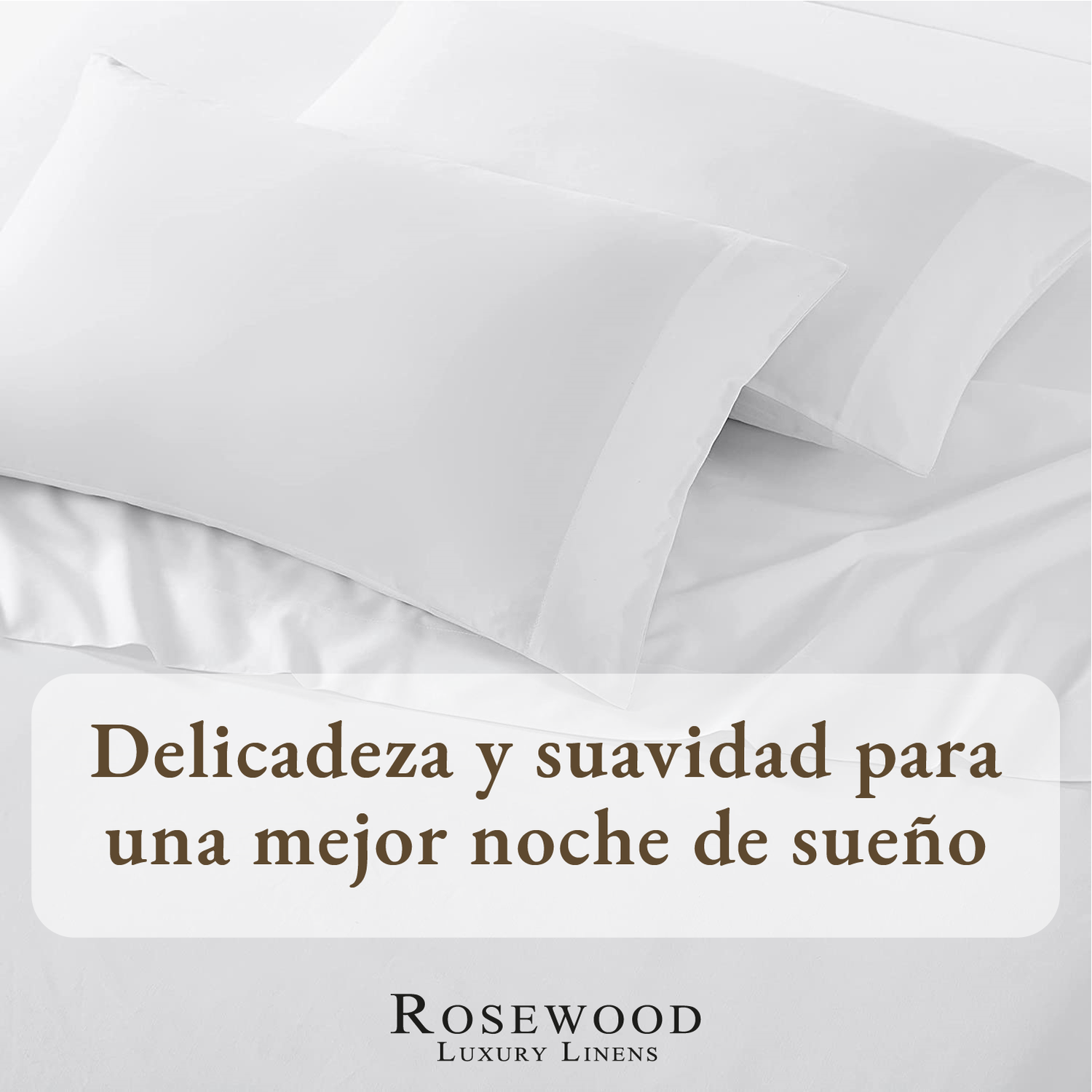 Sabanas Juego 300 Hilos 100% Algodon Rosewood Tamano Unico 1,5 Plazas - Blanco-2