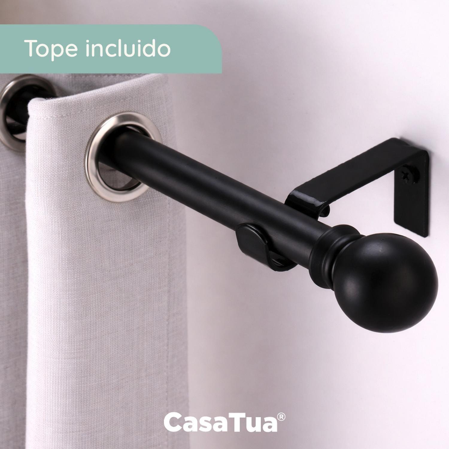 Barra Cortina Casatua Extensible 80 a 210 cm + Soporte-6