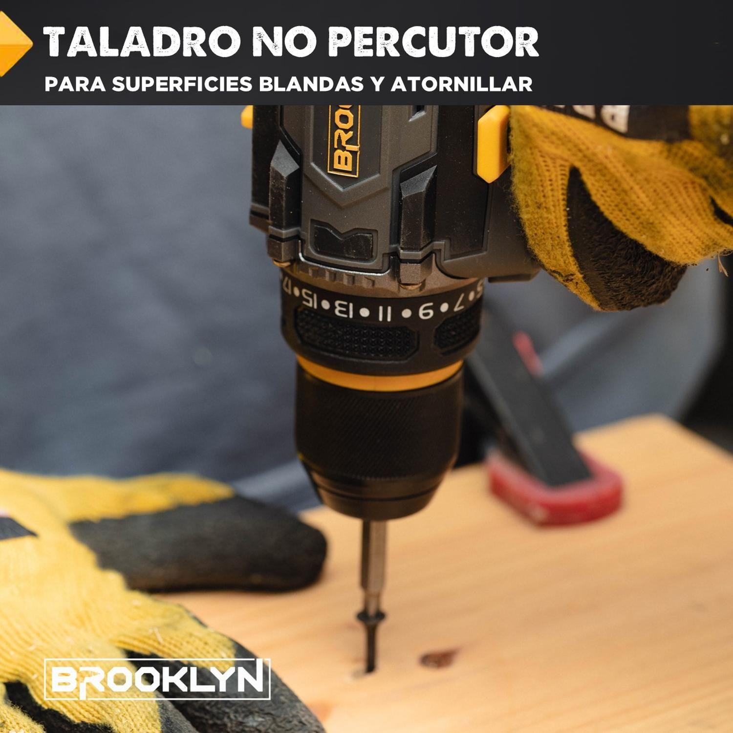 Taladro Destornillador Inalambrico Brooklyn 20v + 2 Baterías-5
