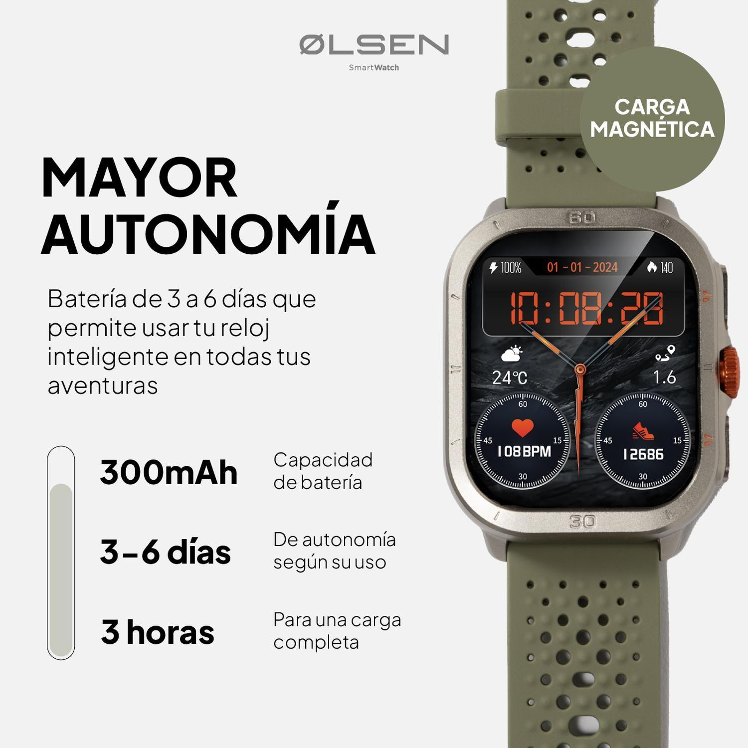 Smartwatch Olsen Reloj Inteligente ULTRA Amoled Llamadas BT-6