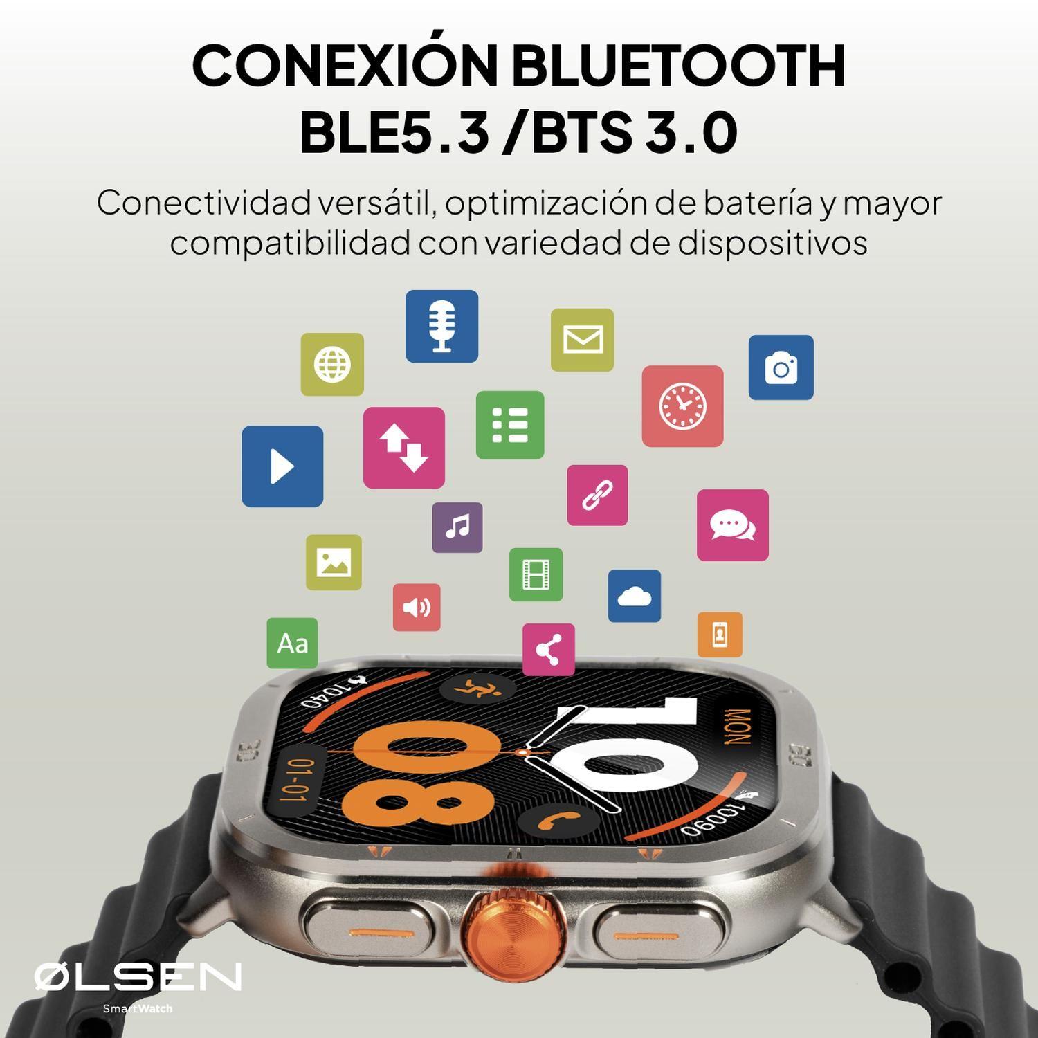 Smartwatch Olsen Reloj Inteligente ULTRA Amoled Llamadas BT-7
