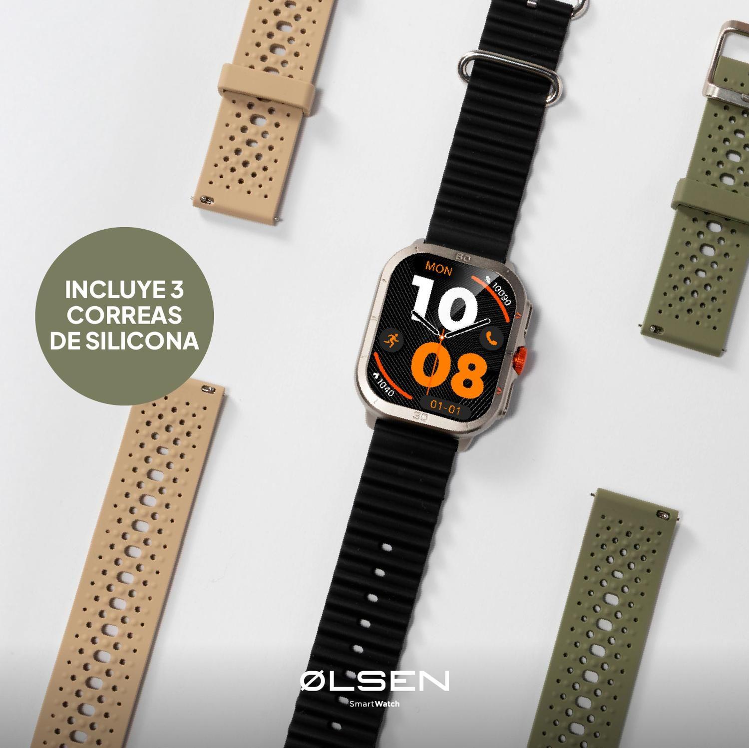 Smartwatch Olsen Reloj Inteligente ULTRA Amoled Llamadas BT-8