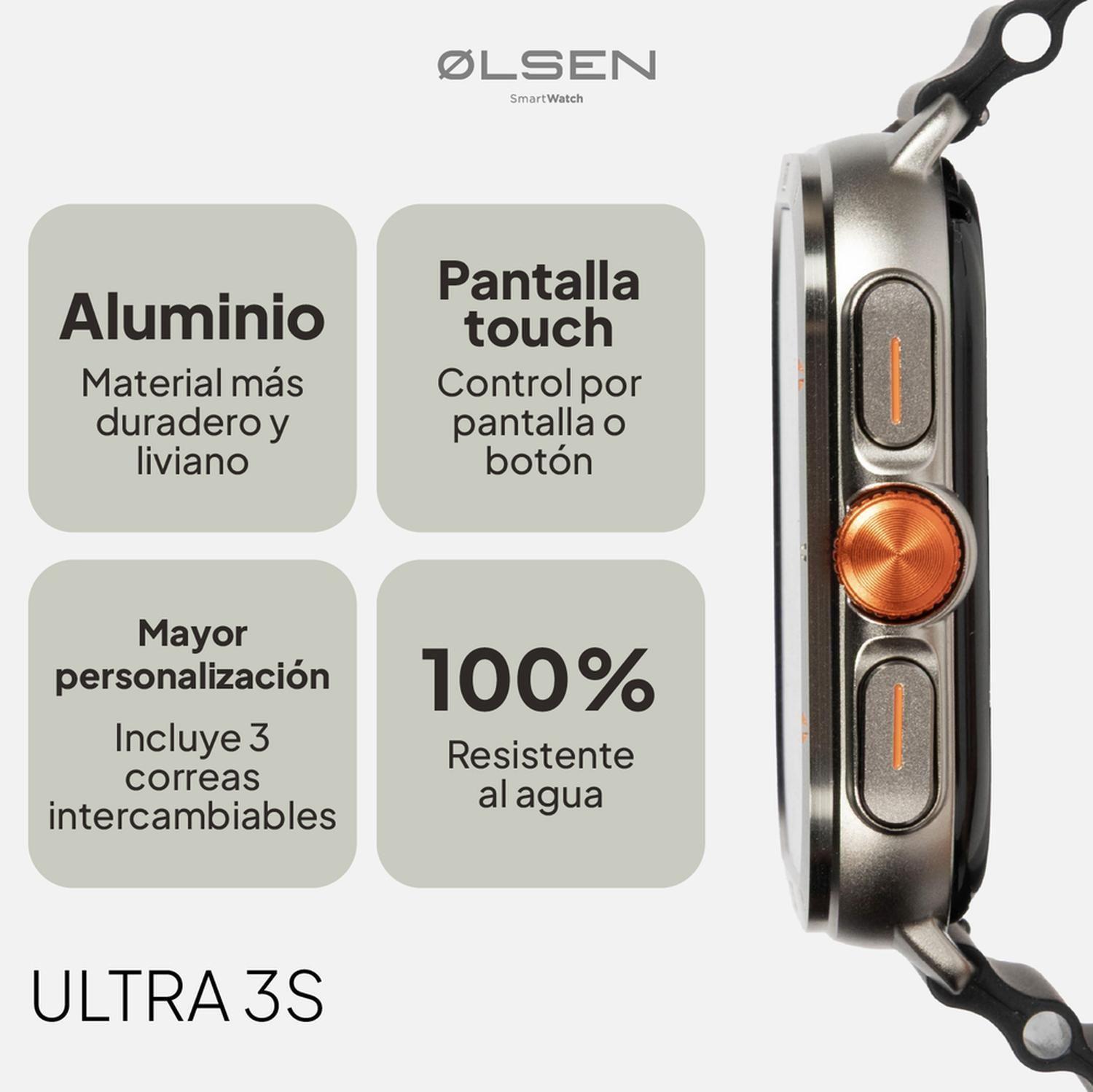 Smartwatch Olsen Reloj Inteligente ULTRA Amoled Llamadas BT-2
