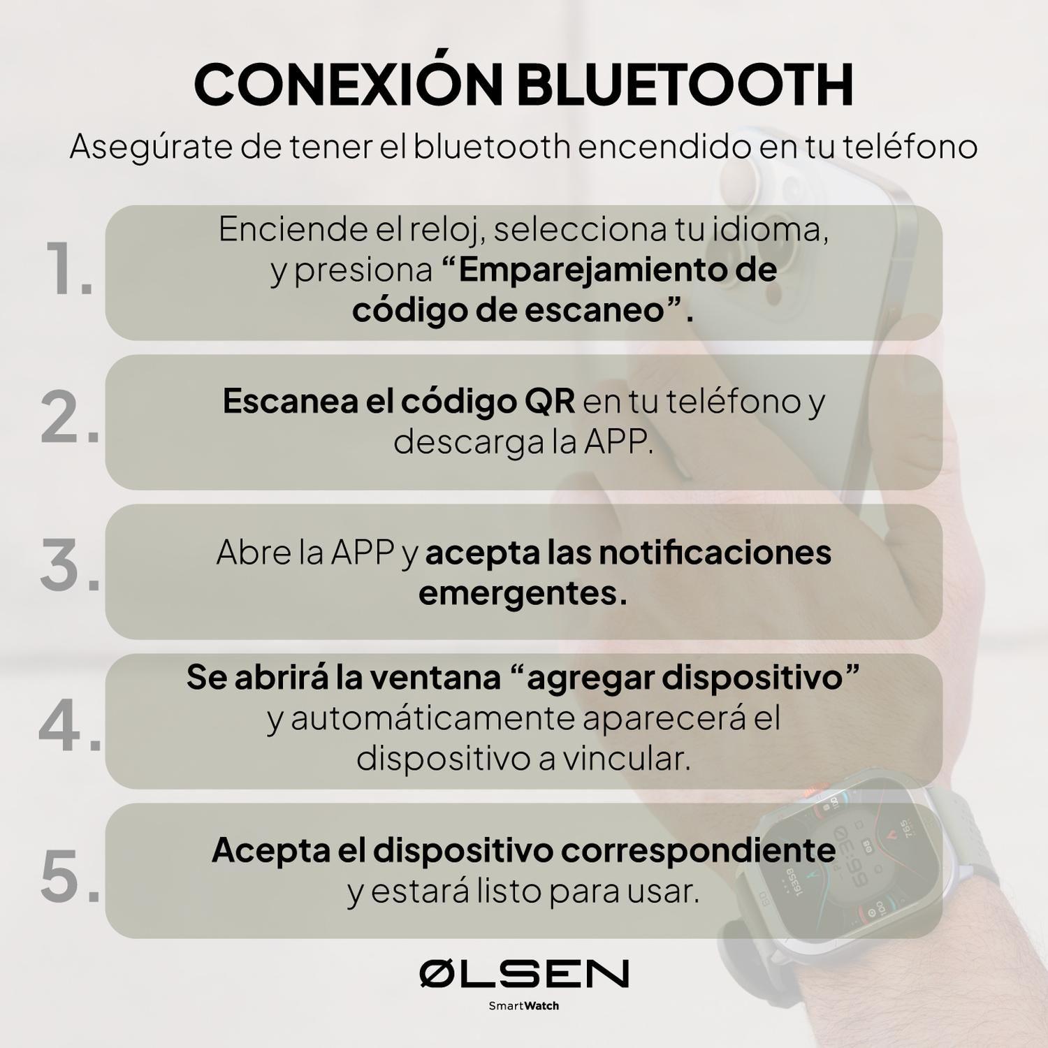 Smartwatch Olsen Reloj Inteligente ULTRA Amoled Llamadas BT-5