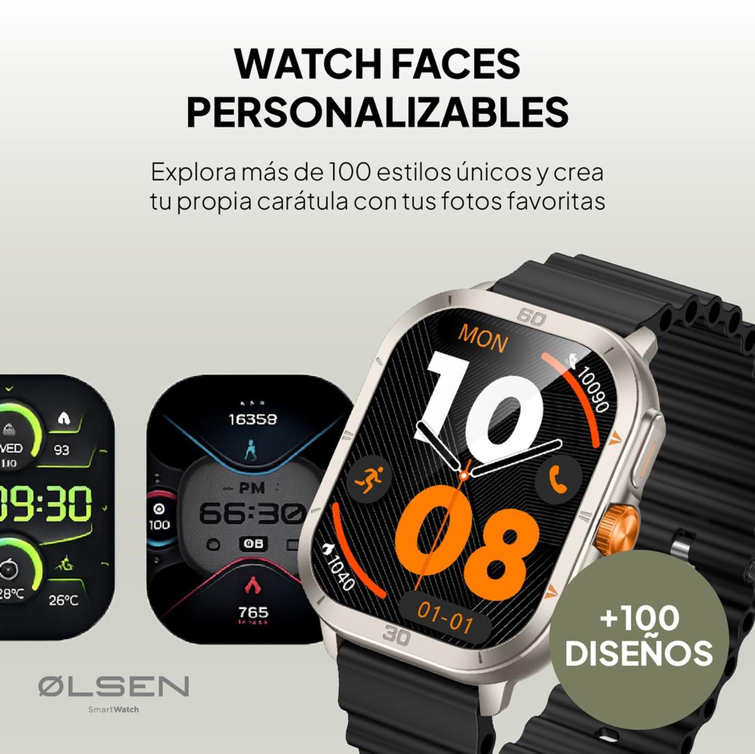 Smartwatch Olsen Reloj Inteligente ULTRA Amoled Llamadas BT-8