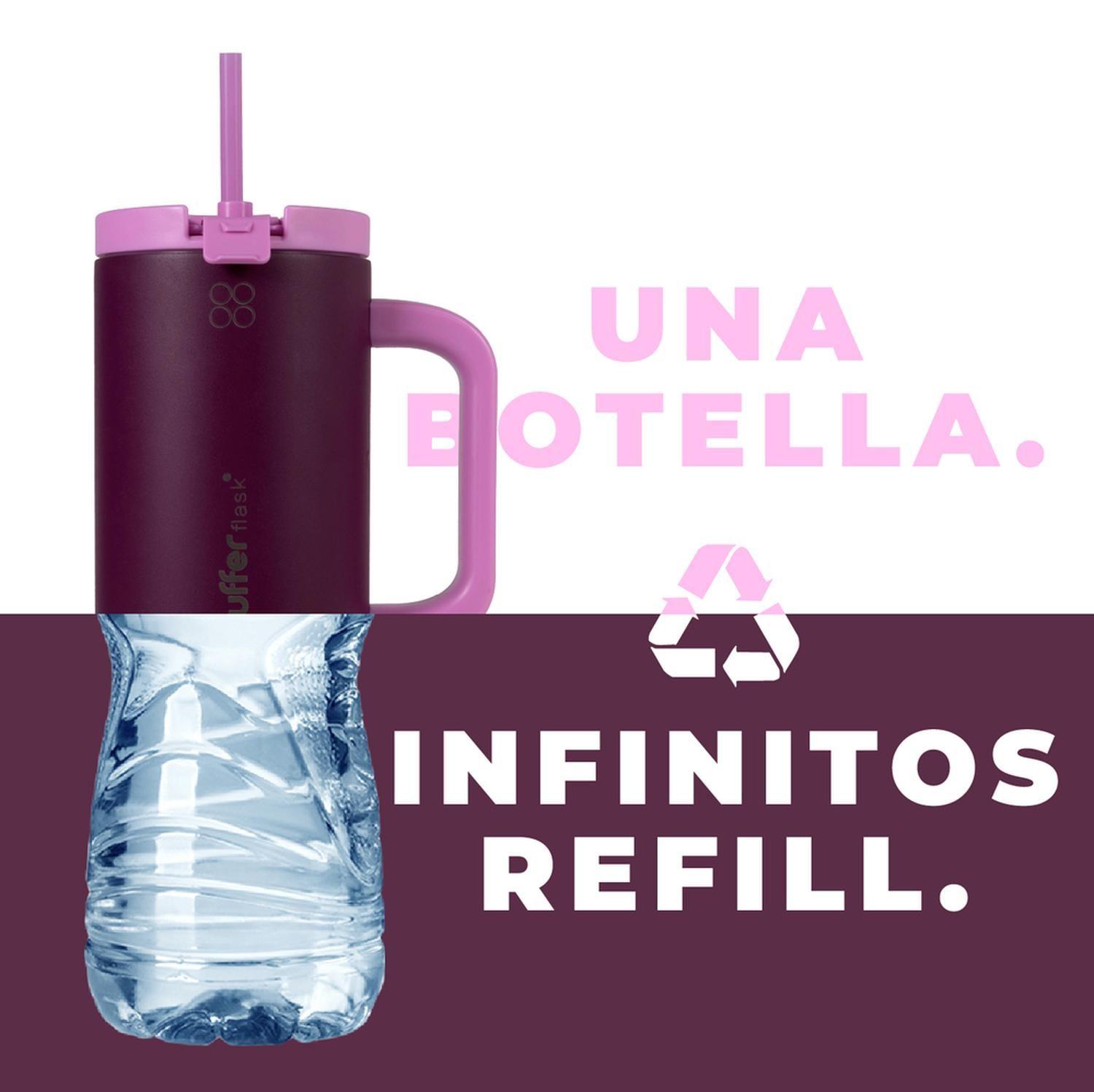Vaso Termico Vaso Mug Termo 1,2L Acero Inox Buffer Fucsia-6