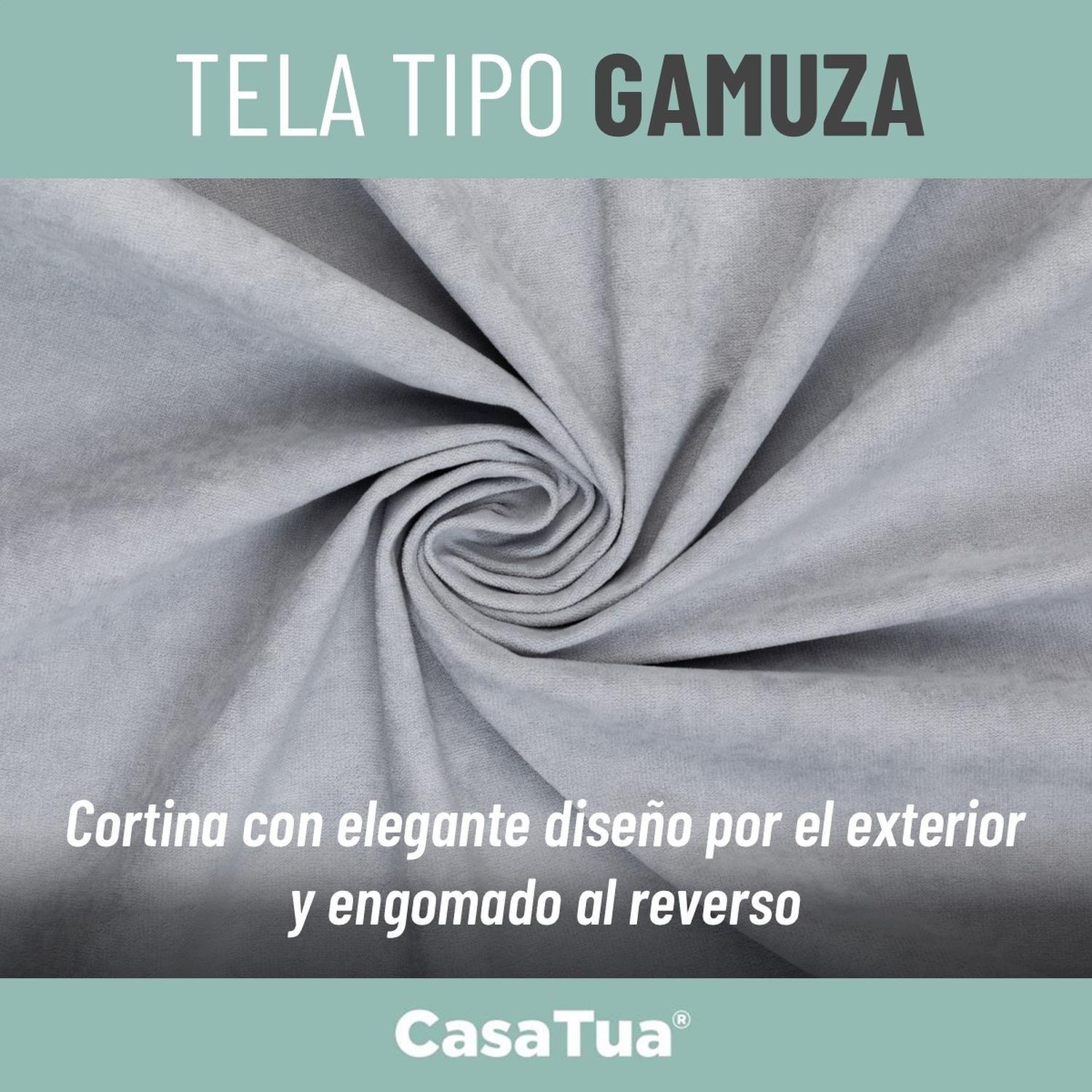 Cortina Blackout 100% 135x220cm Tipo Gamuza Casatua Set de 2-3