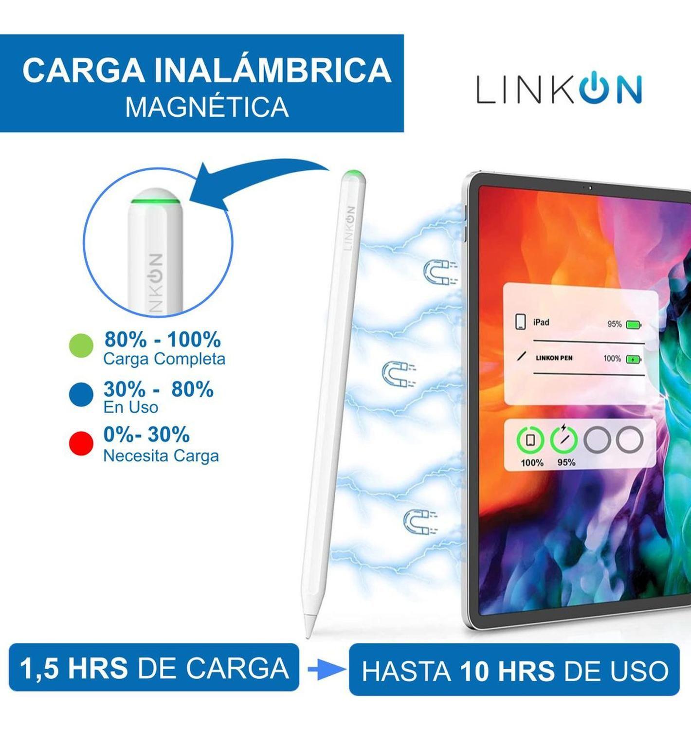 Lapiz Pencil Para Apple iPad con Carga Inalambrica Linkon-5