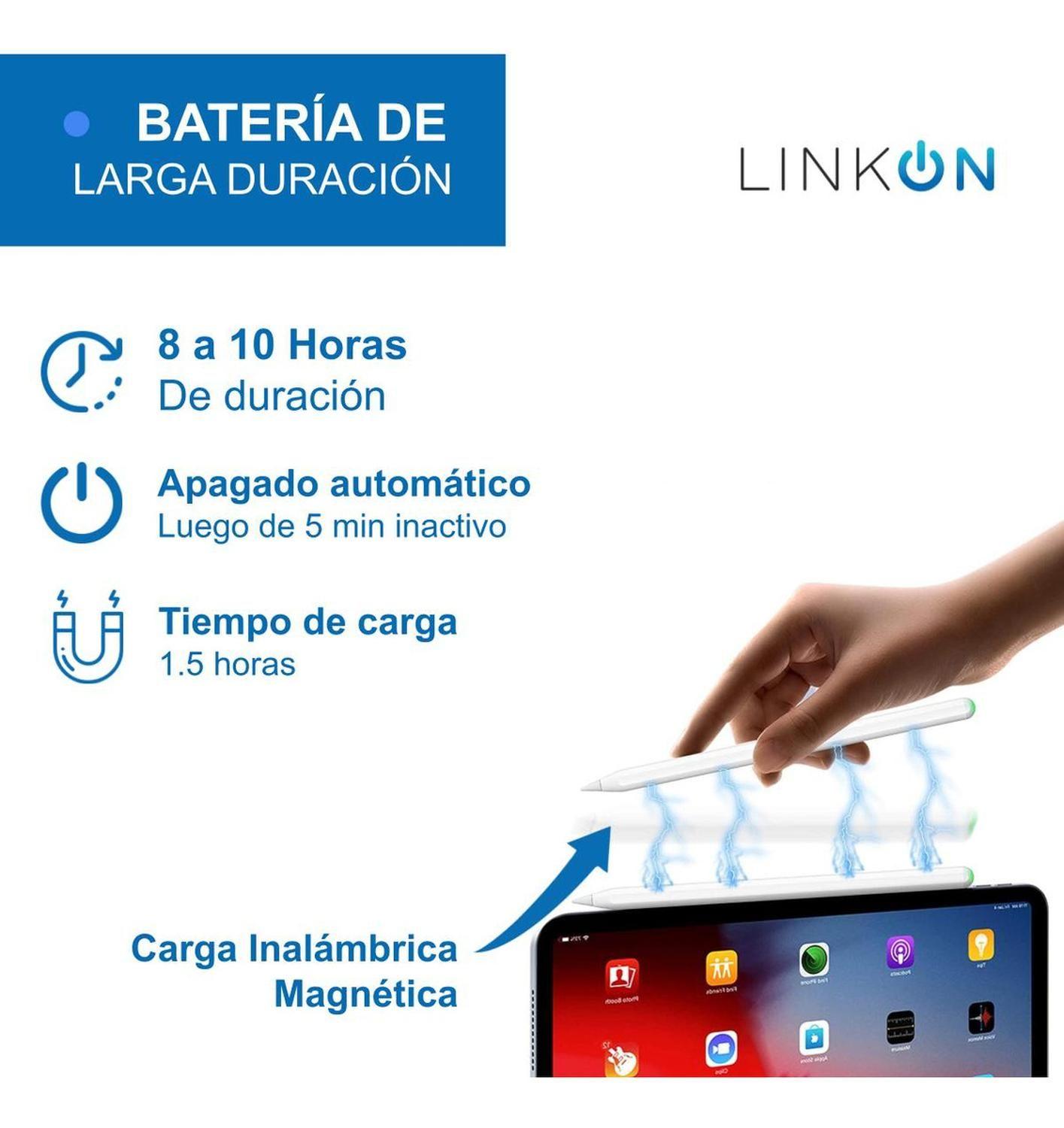 Lapiz Pencil Para Apple iPad con Carga Inalambrica Linkon-9