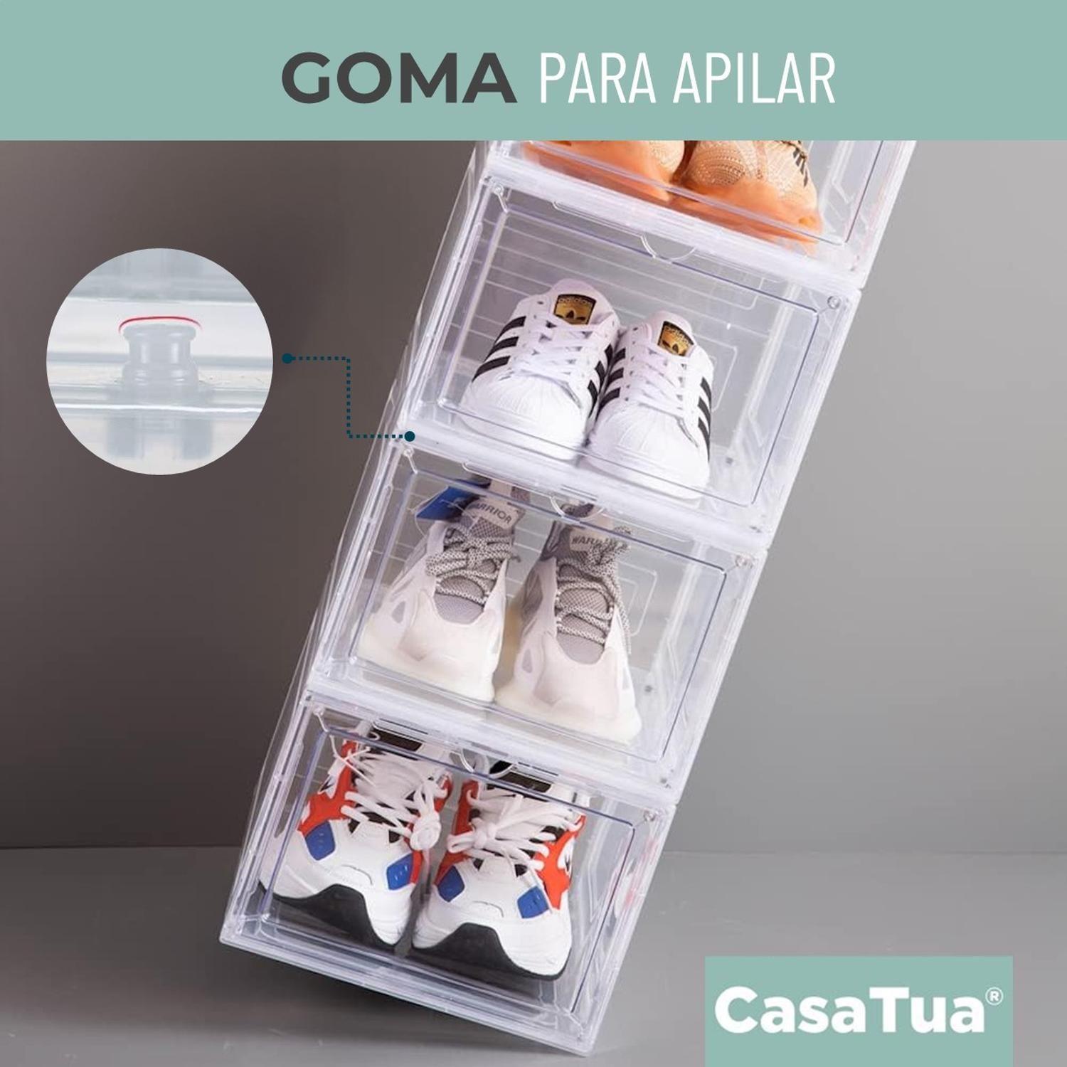Caja Organizadora De Zapatos Set X2 Casatua Apilable Premium-3
