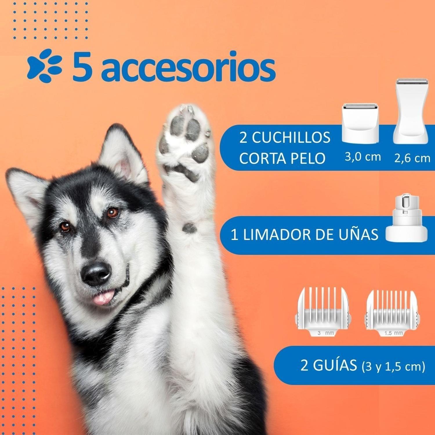 Corta Uñas Corta Pelo Para Perro Gato Set Belleza Recargable-2