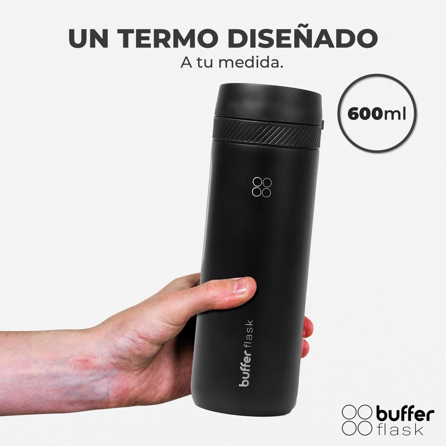 Termo Mug Para Cafe Vaso Termico Mug Buffer 600 ml Sellable negro-4