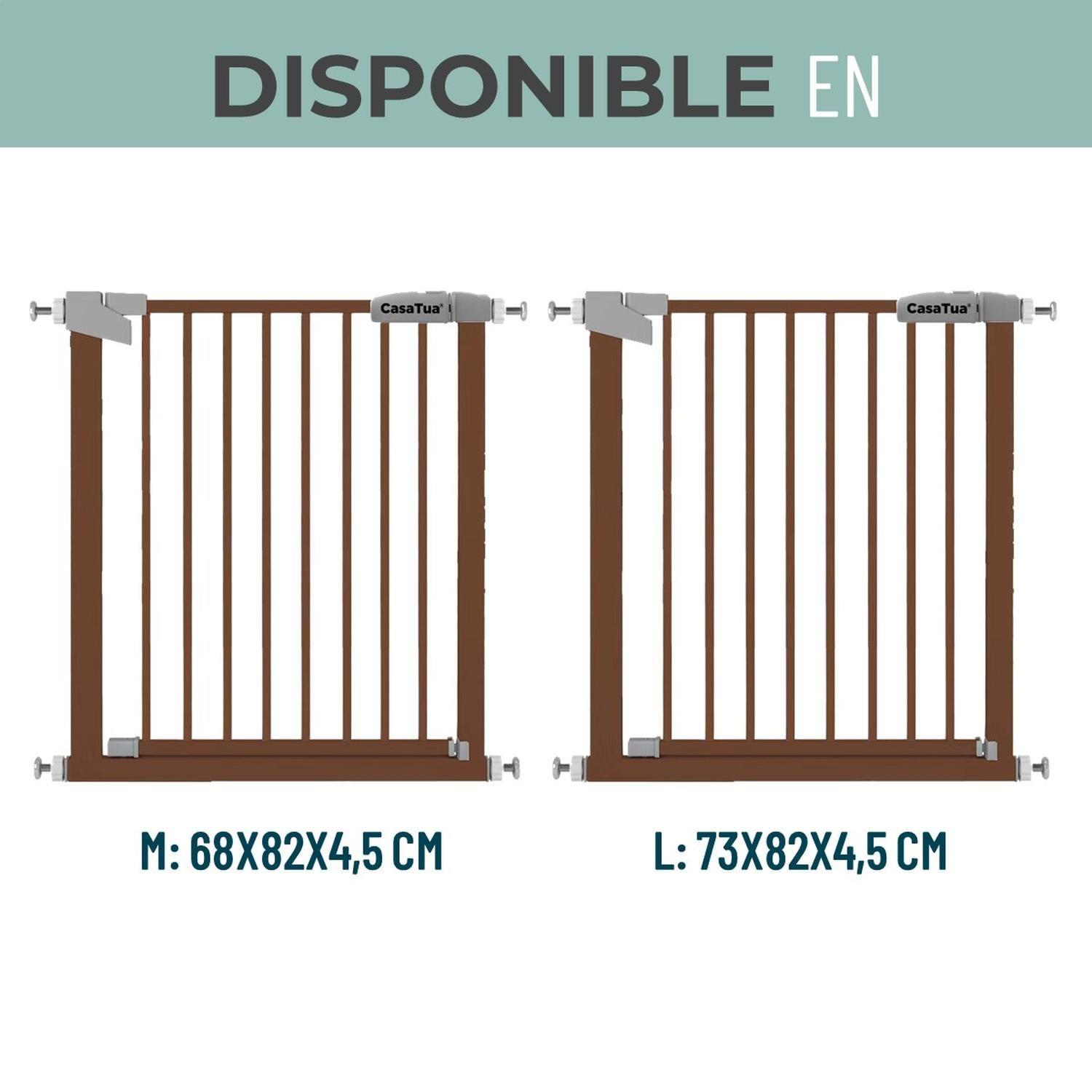 Reja Seguridad Escalera Puerta Ajustable para Bebe Mascotas-5