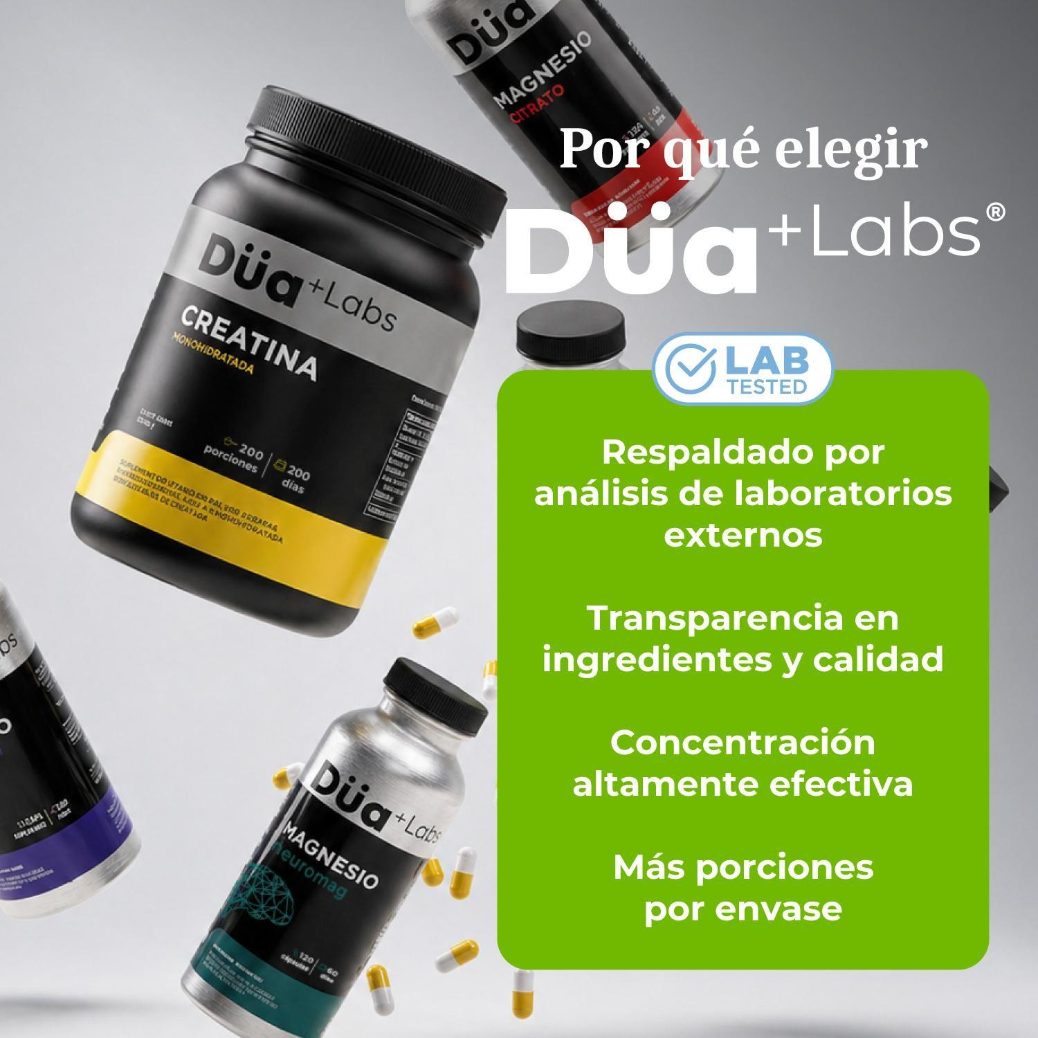 Creatina Monohidratada Düa Labs 300g 60 Porciones Sin Sabor-1