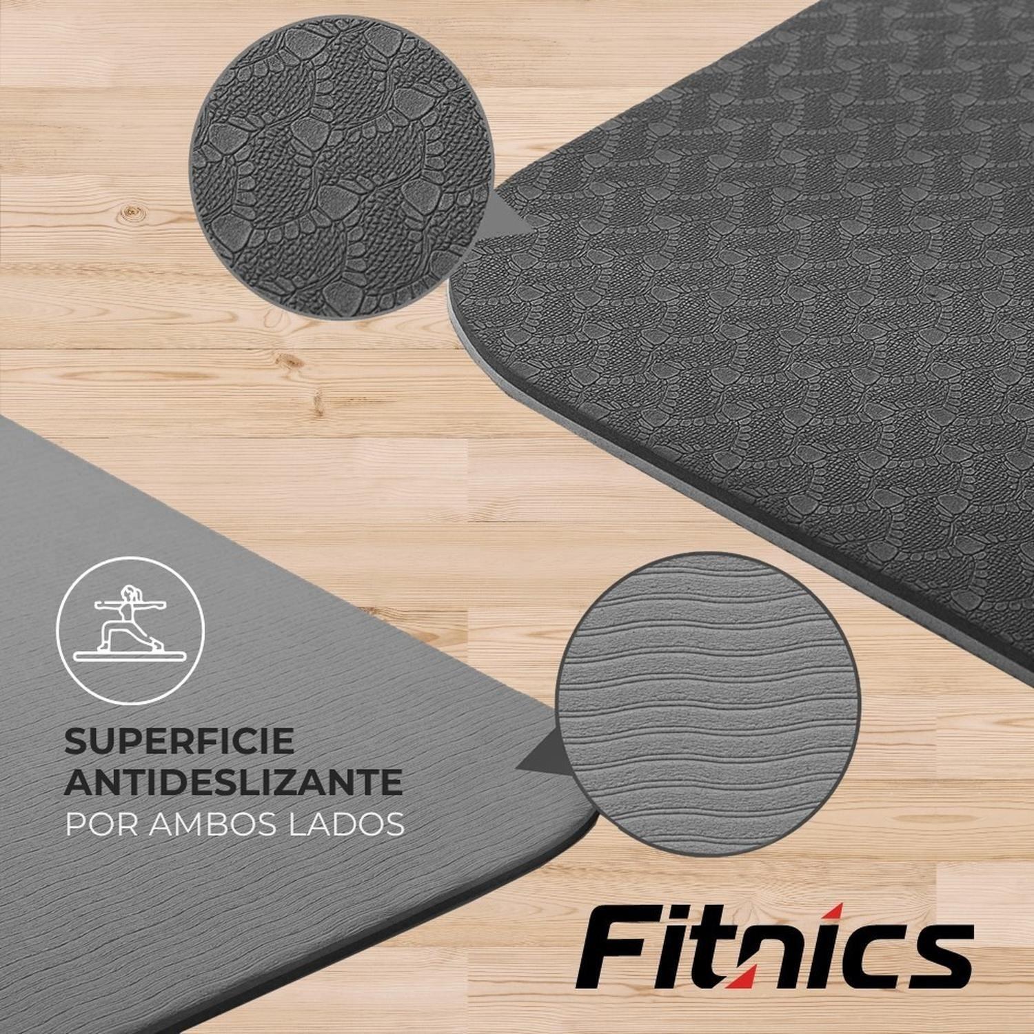 Mat Yoga Colchoneta Eco 8mm Doble Color Guías +Bolso +Correa-2