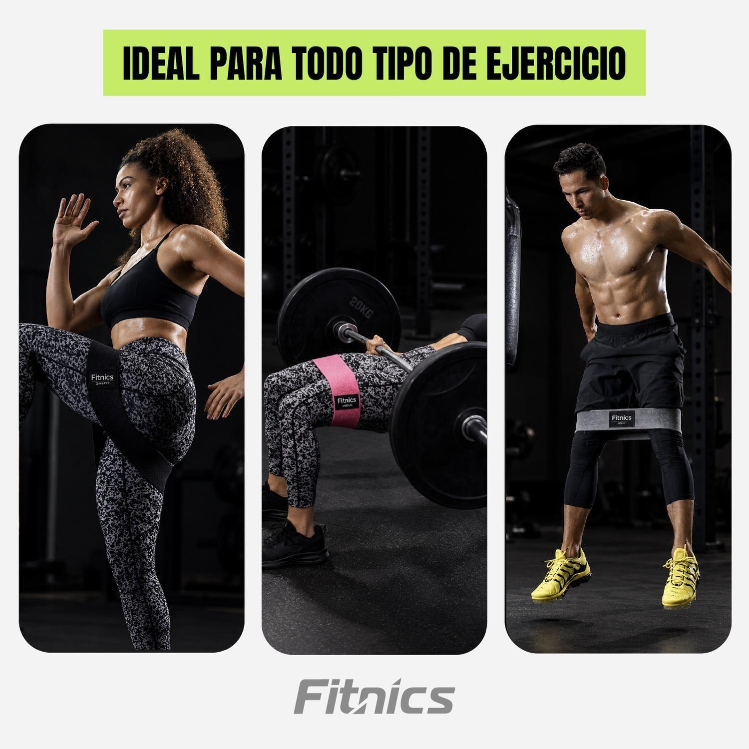 Bandas Resistencia Elasticas Tela Fitnics Ejercicio Set x 4-2