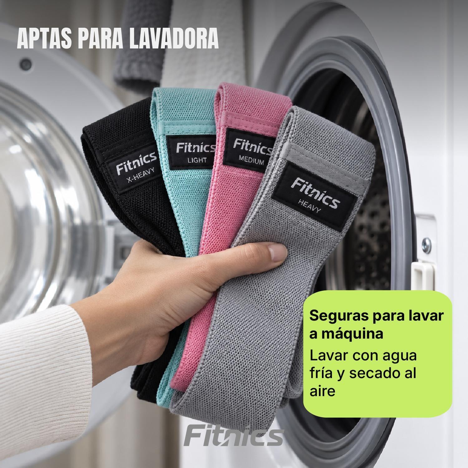 Bandas Resistencia Elasticas Tela Fitnics Ejercicio Set x 4-9