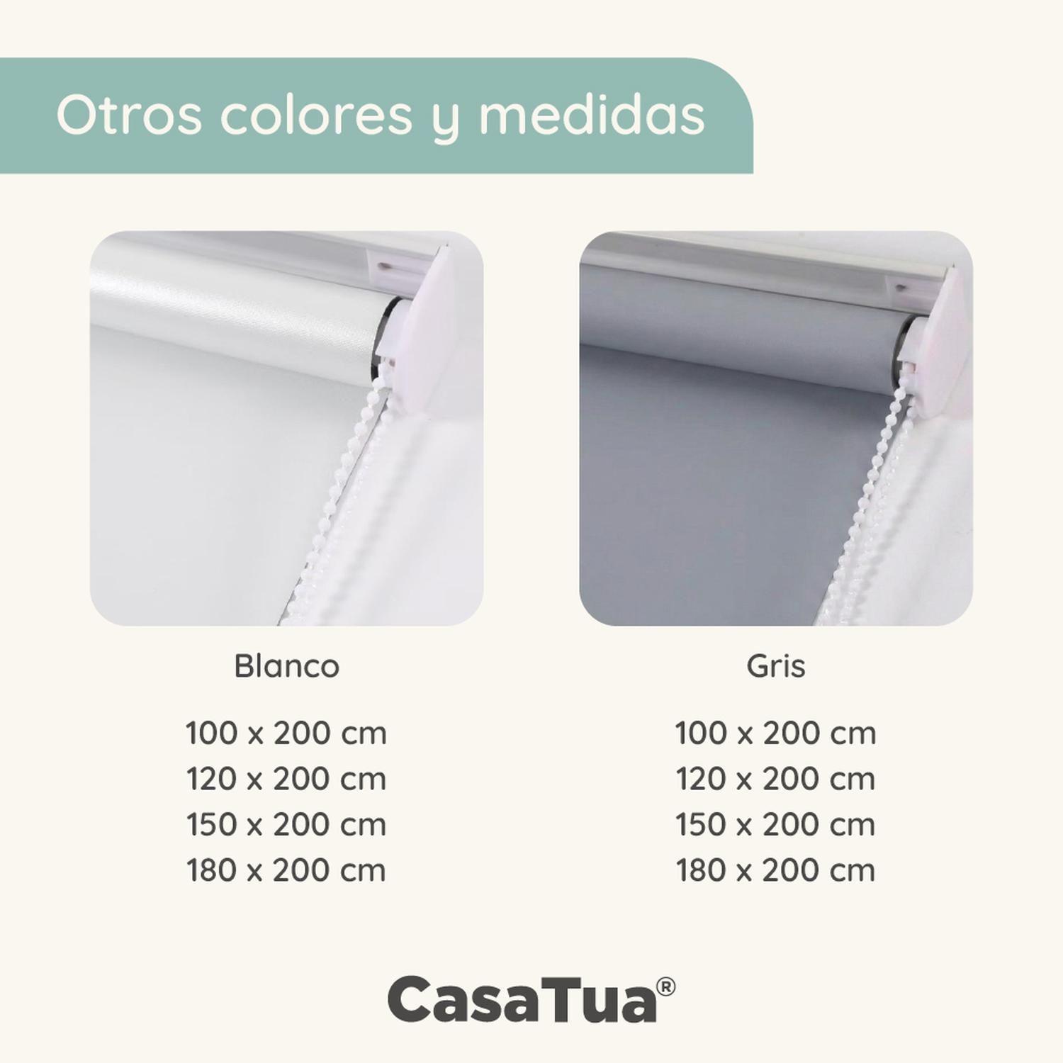 Cortina Roller Blackout 100% CasaTua 120 x 200cm-9