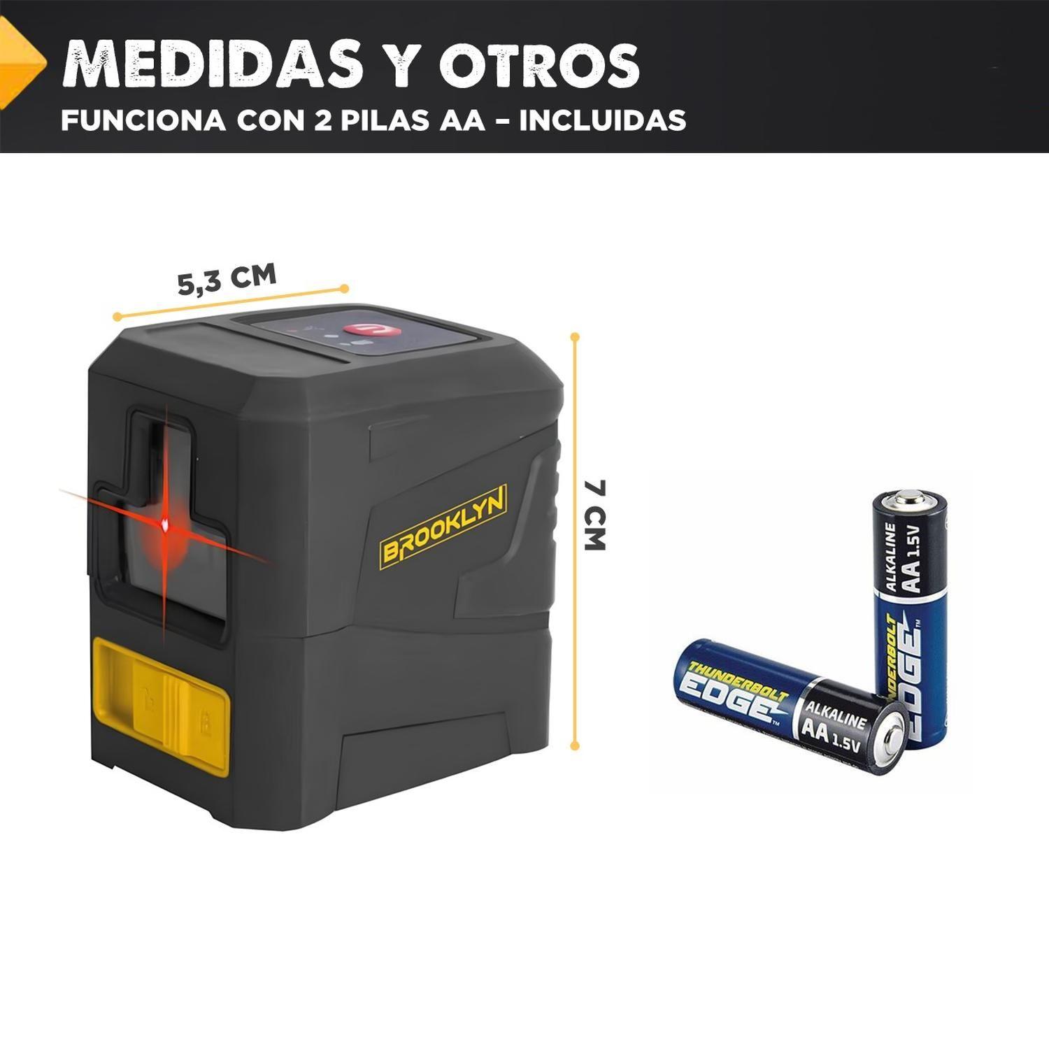 Nivel Laser Profesional Brooklyn Autonivelante Rojo 2 Lineas-7