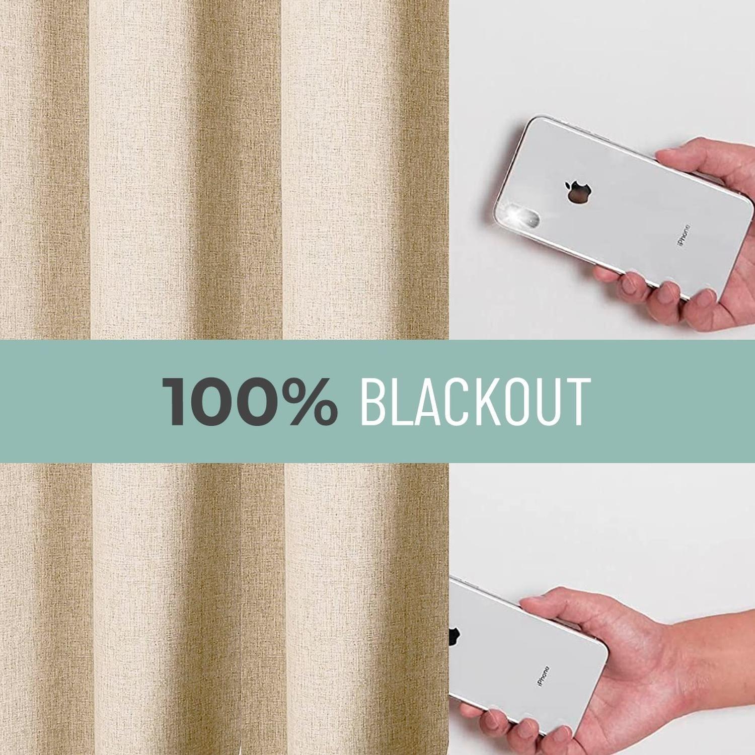 Cortina Blackout 100% CasaTua 1 Paño 140x220 Textu Lino-2