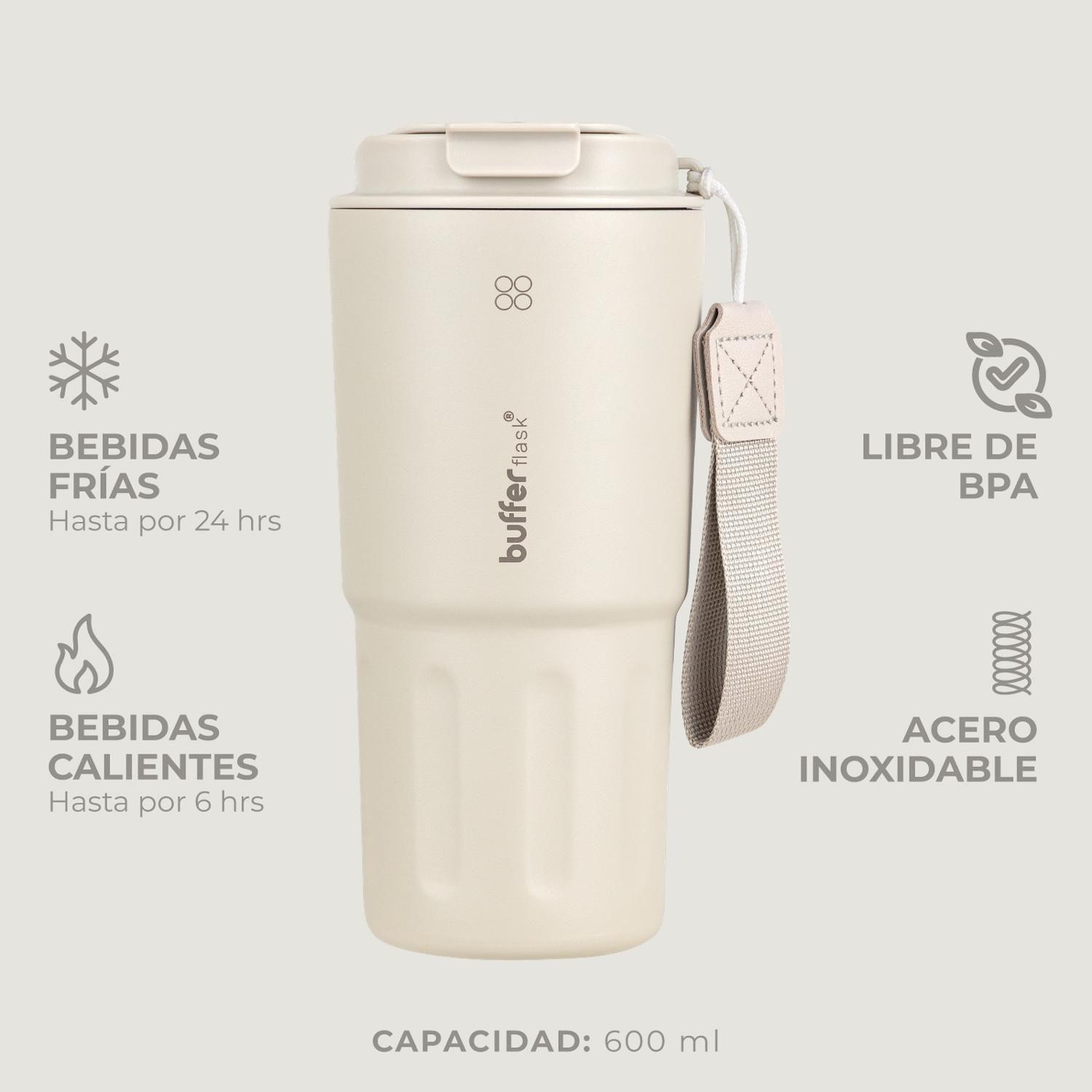 Vaso Termico Termo Buffer Bebidas Calientes Frias Mug 600ml-3