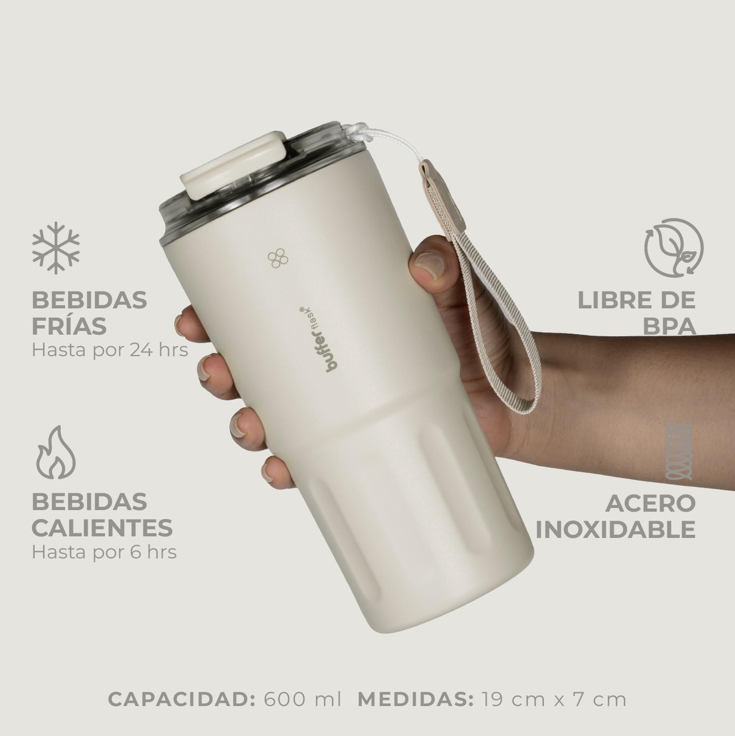 Vaso Termico Termo Buffer Bebidas Calientes Frias Mug 600ml-3