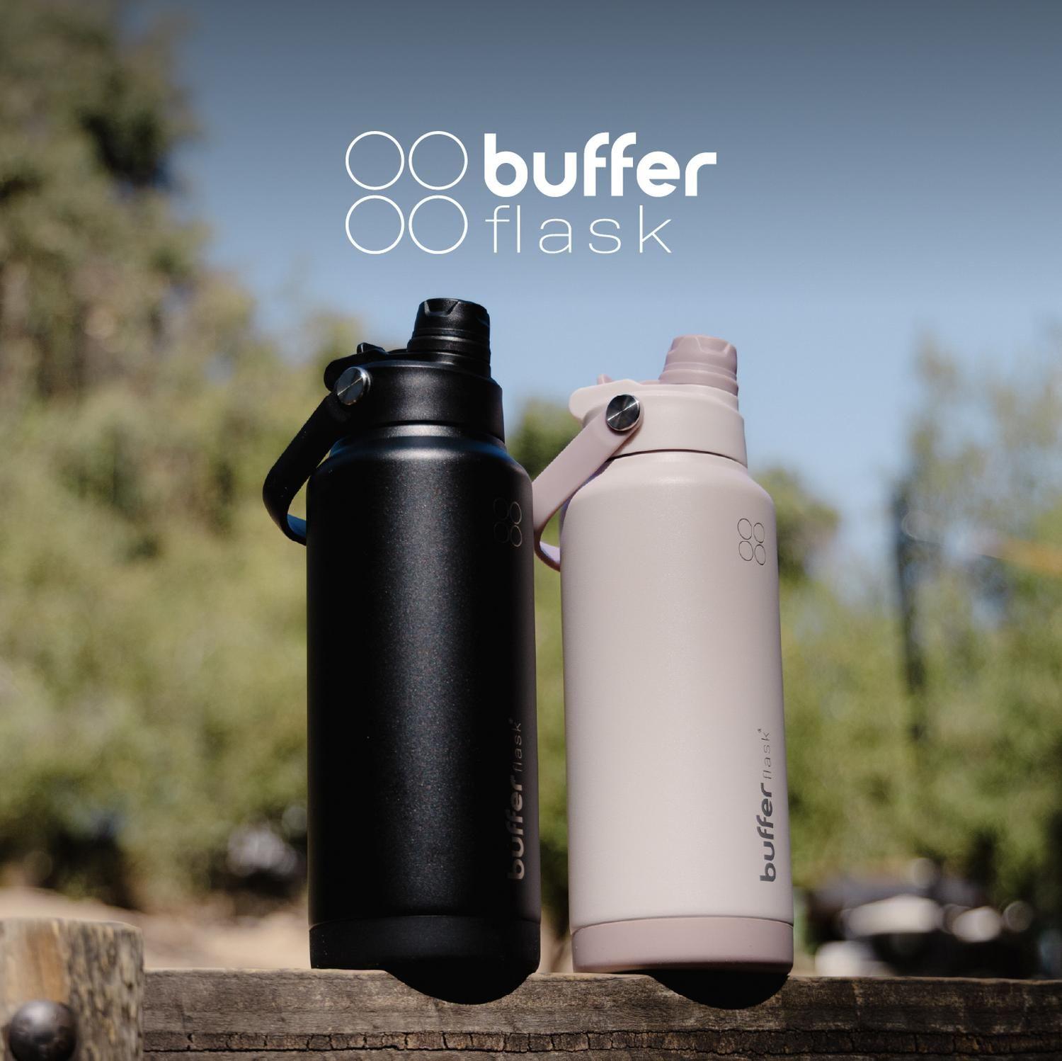Termo Botella Agua Termica Buffer Flask Acero Inox 1L 2 en 1 Set de 2-8