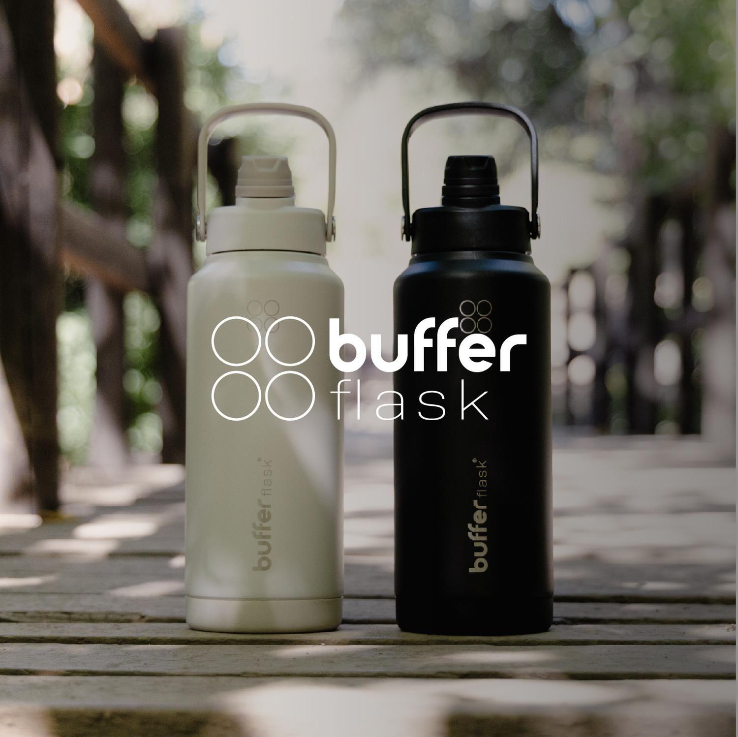 Termo Botella Agua Termica Buffer Flask Acero Inox 1L 2 en 1 Set de 2-8