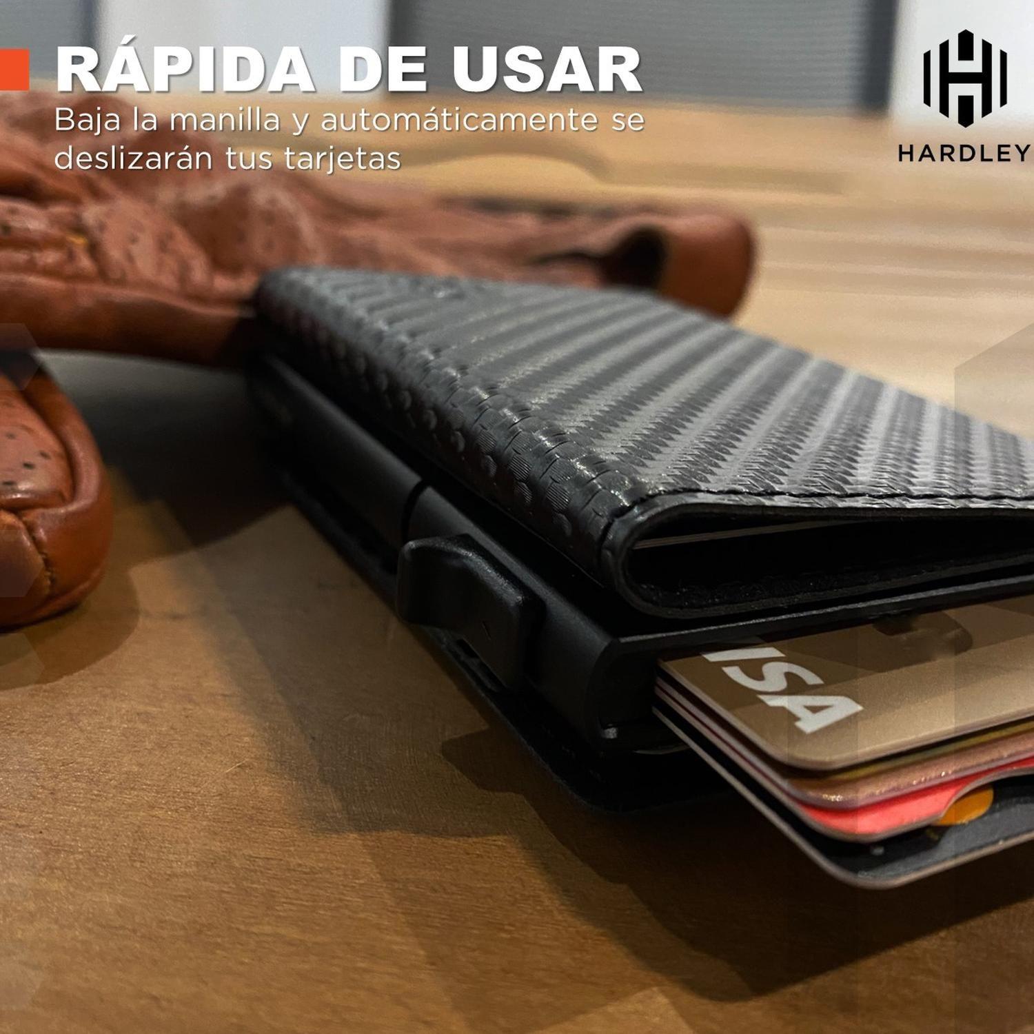 Billetera Hombre Hardley Tarjetero Pop-up Bloqueo Rfid-4