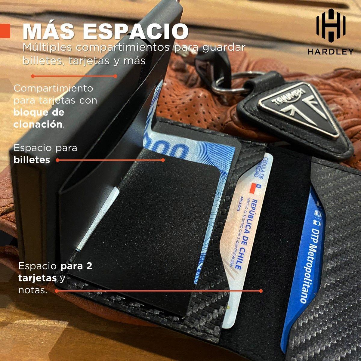 Billetera Hombre Hardley Tarjetero Pop-up Bloqueo Rfid-5