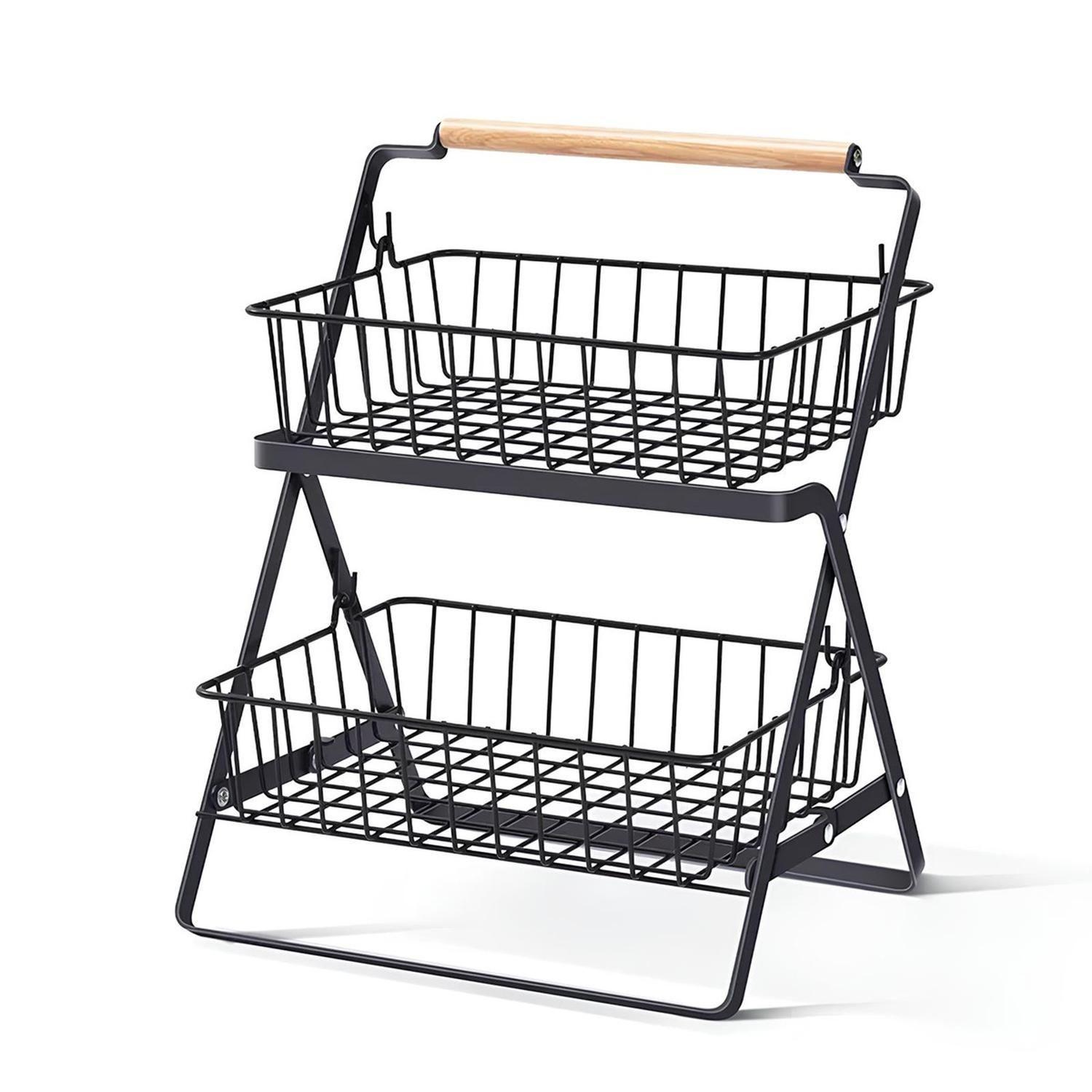 Organizador Cesta Cocina Multiuso Frutero 2 Niveles CasaTua-0