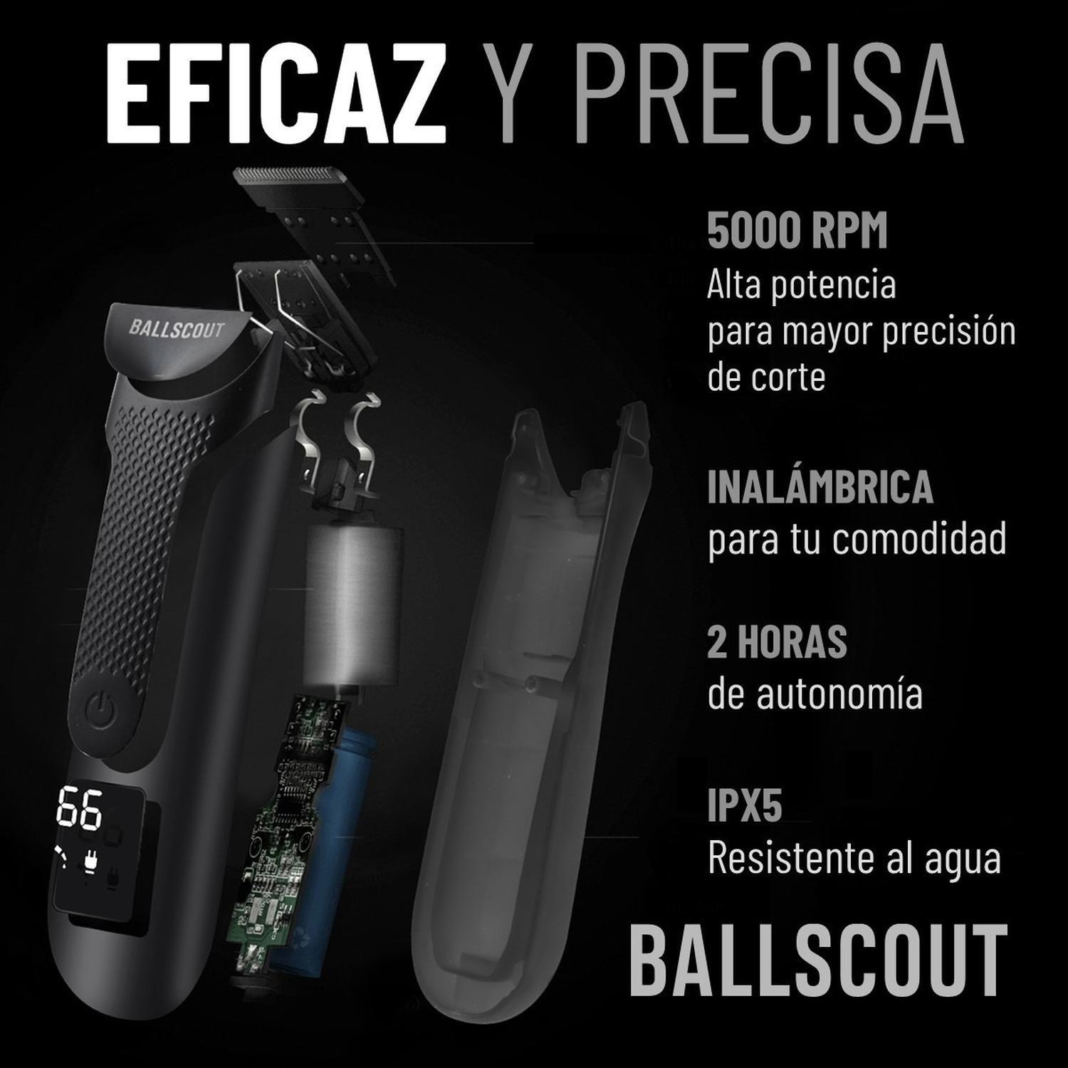 Afeitadora Ballscout Smooth Resistente Al Agua Kit-3