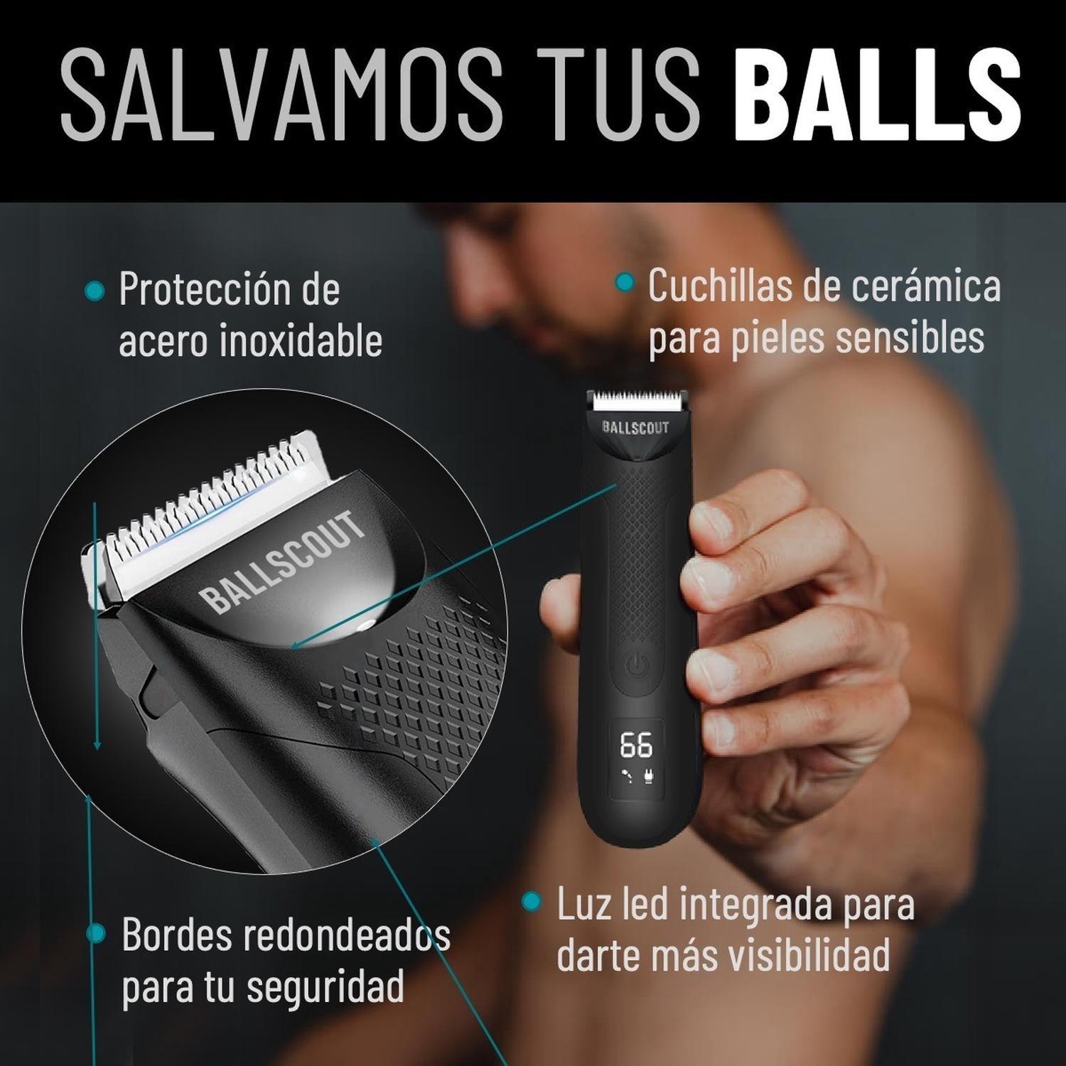 Afeitadora Ballscout Smooth Resistente Al Agua Kit-4