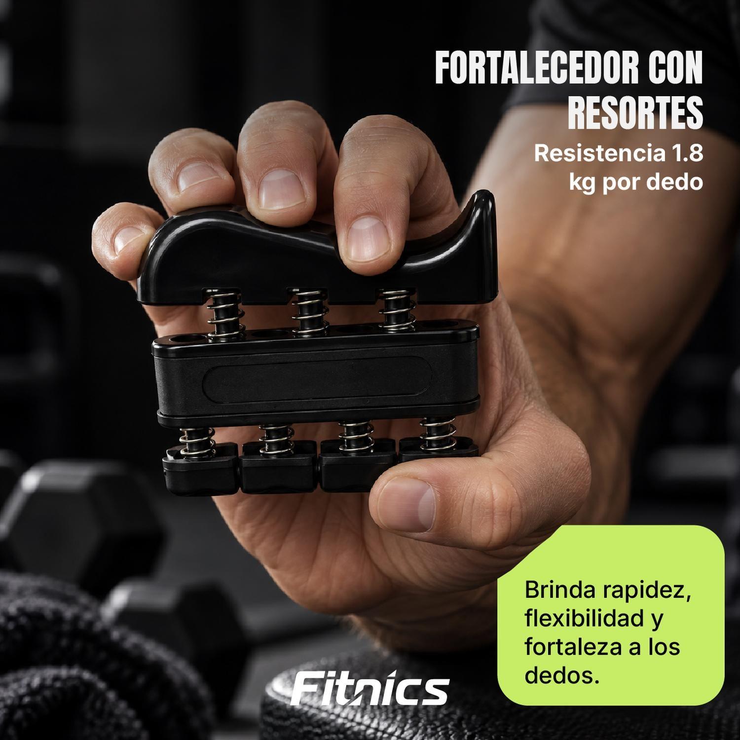 Set Hand Grip Ejercitador Manos y Antebrazo Fitnics 10-60 Kg-6