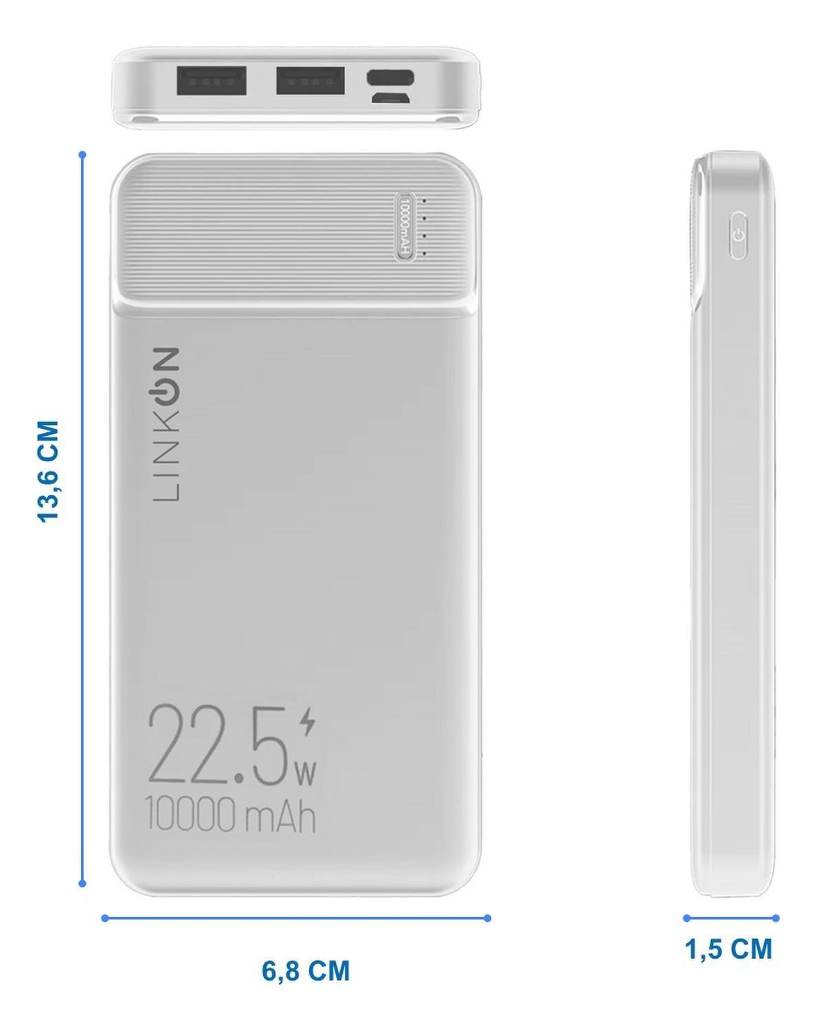 Bateria Externa Cargador Rapido Power Bank LinkOn 10.000 Mah-6
