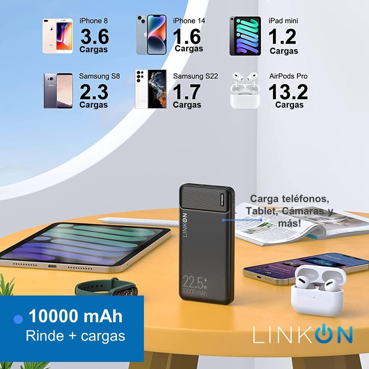 Bateria Externa Cargador Rapido Power Bank LinkOn 10.000 Mah-2