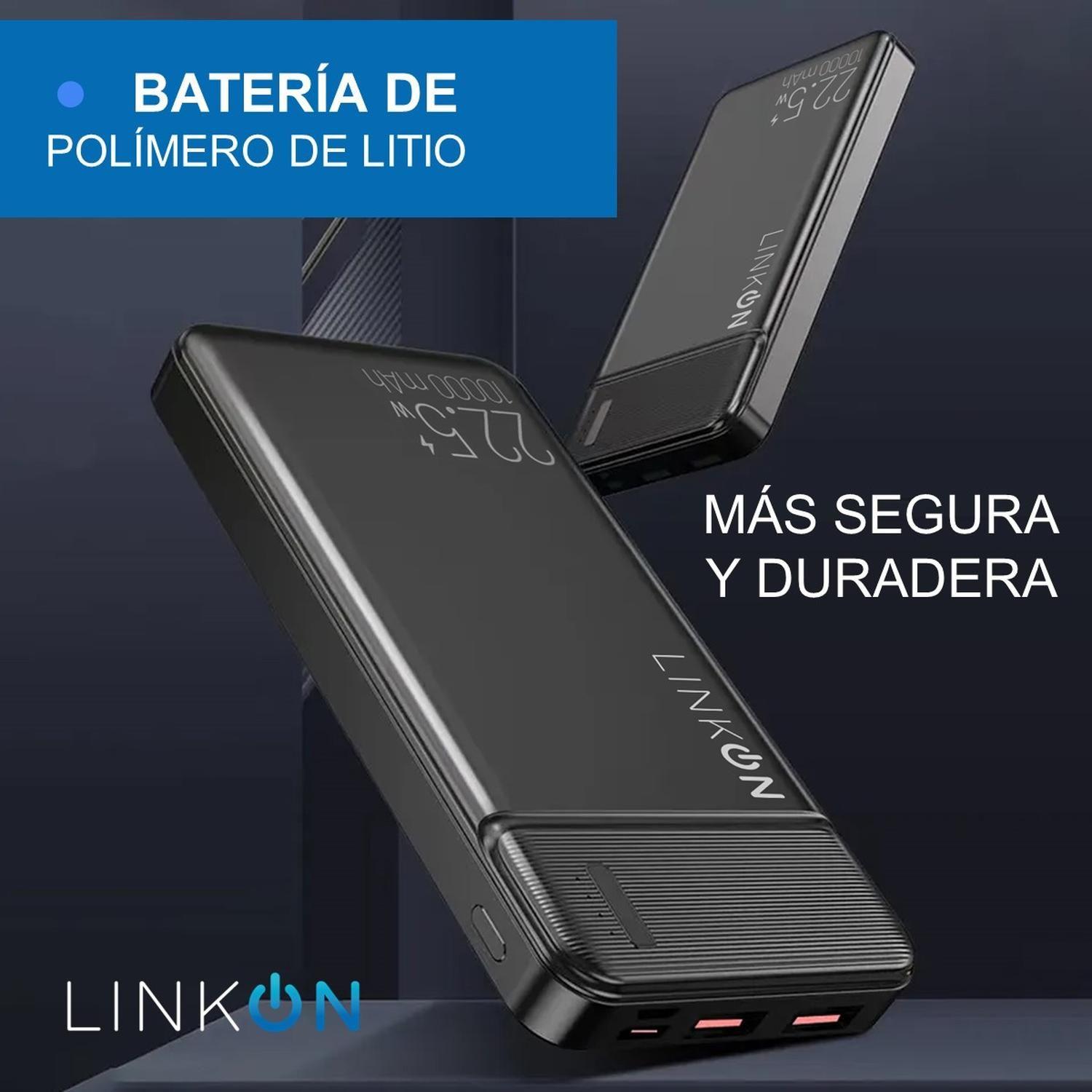 Bateria Externa Cargador Rapido Power Bank LinkOn 10.000 Mah-6