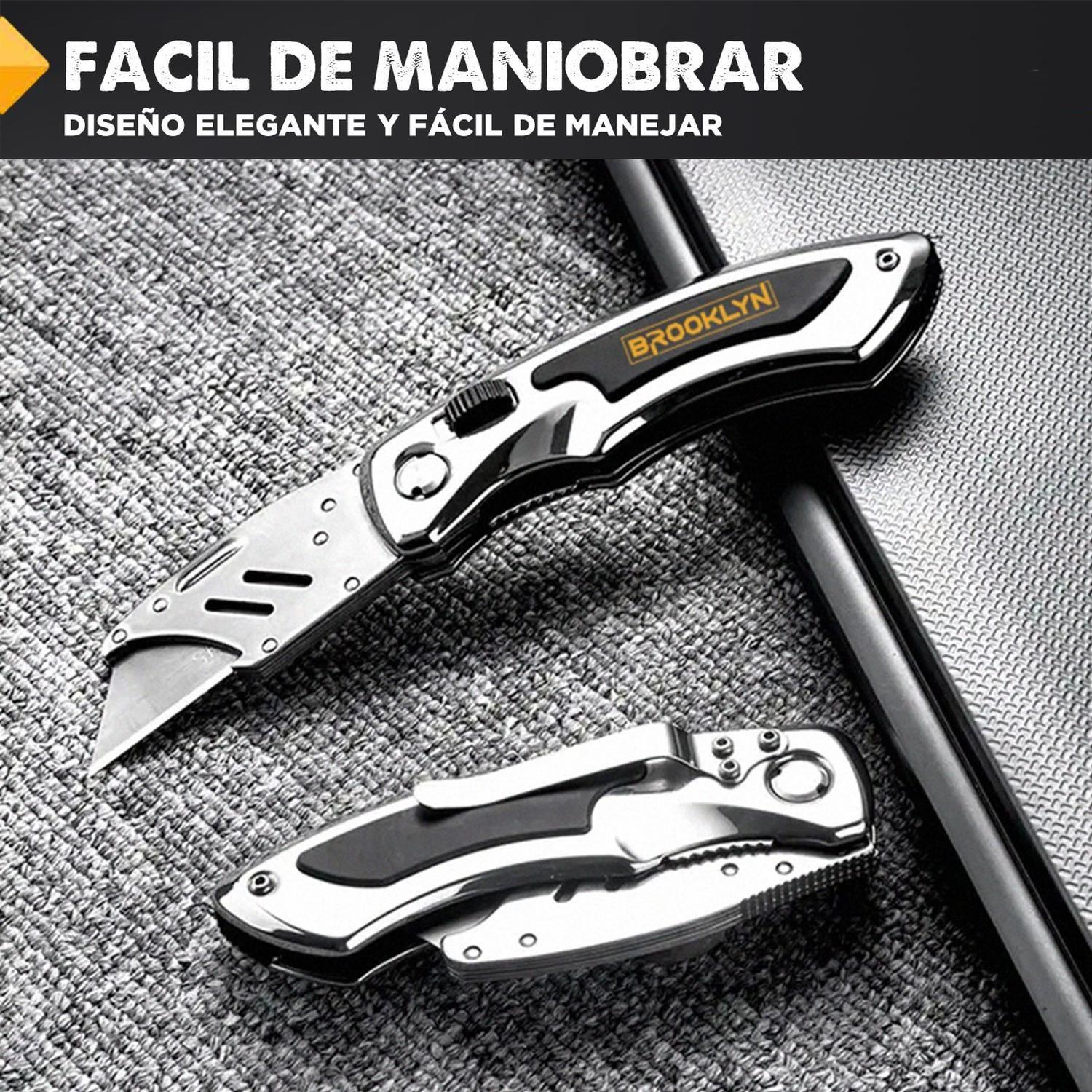 Cuchillo Cartonero Navaja Brooklyn Corta Carton Profesional-5