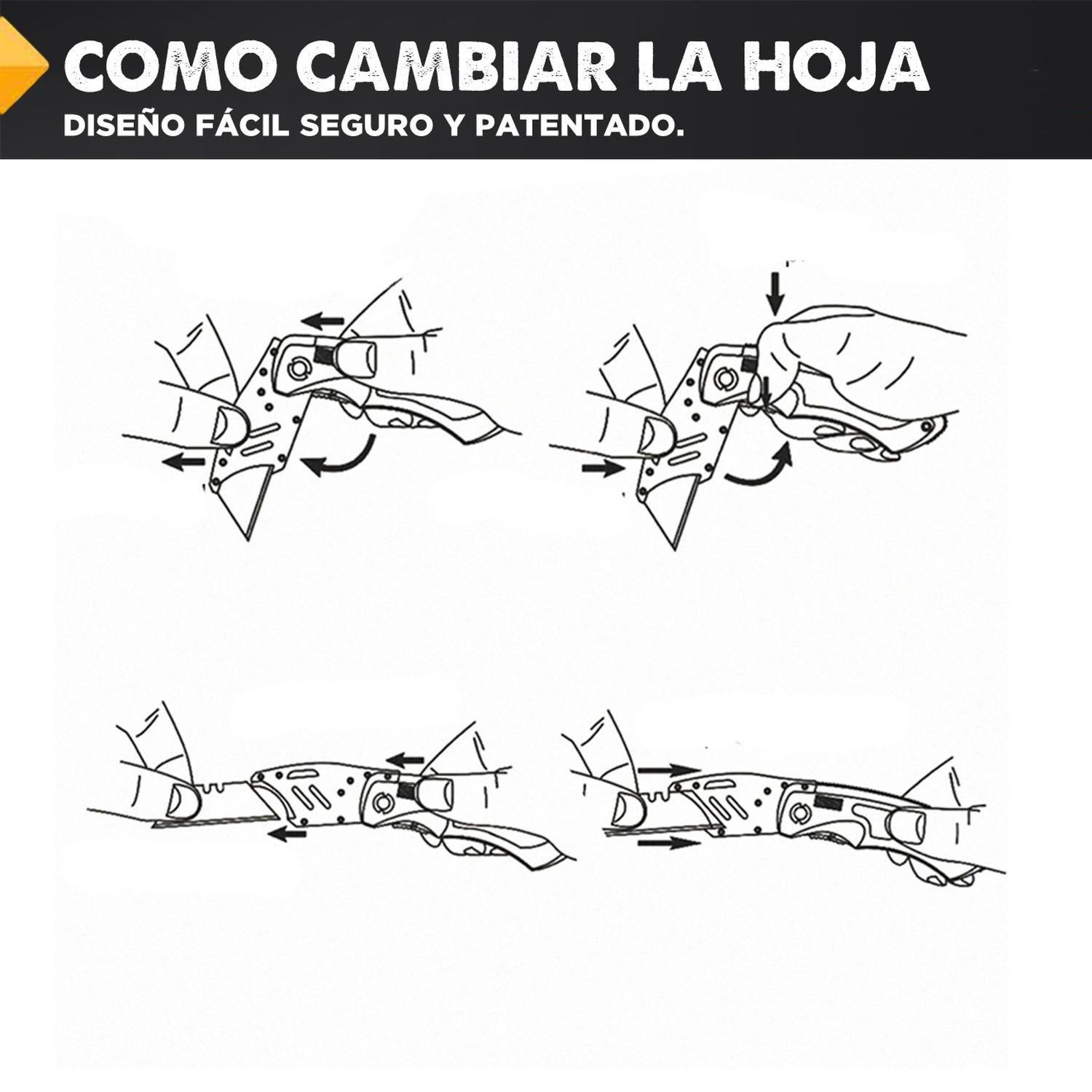 Cuchillo Cartonero Navaja Brooklyn Corta Carton Profesional-6