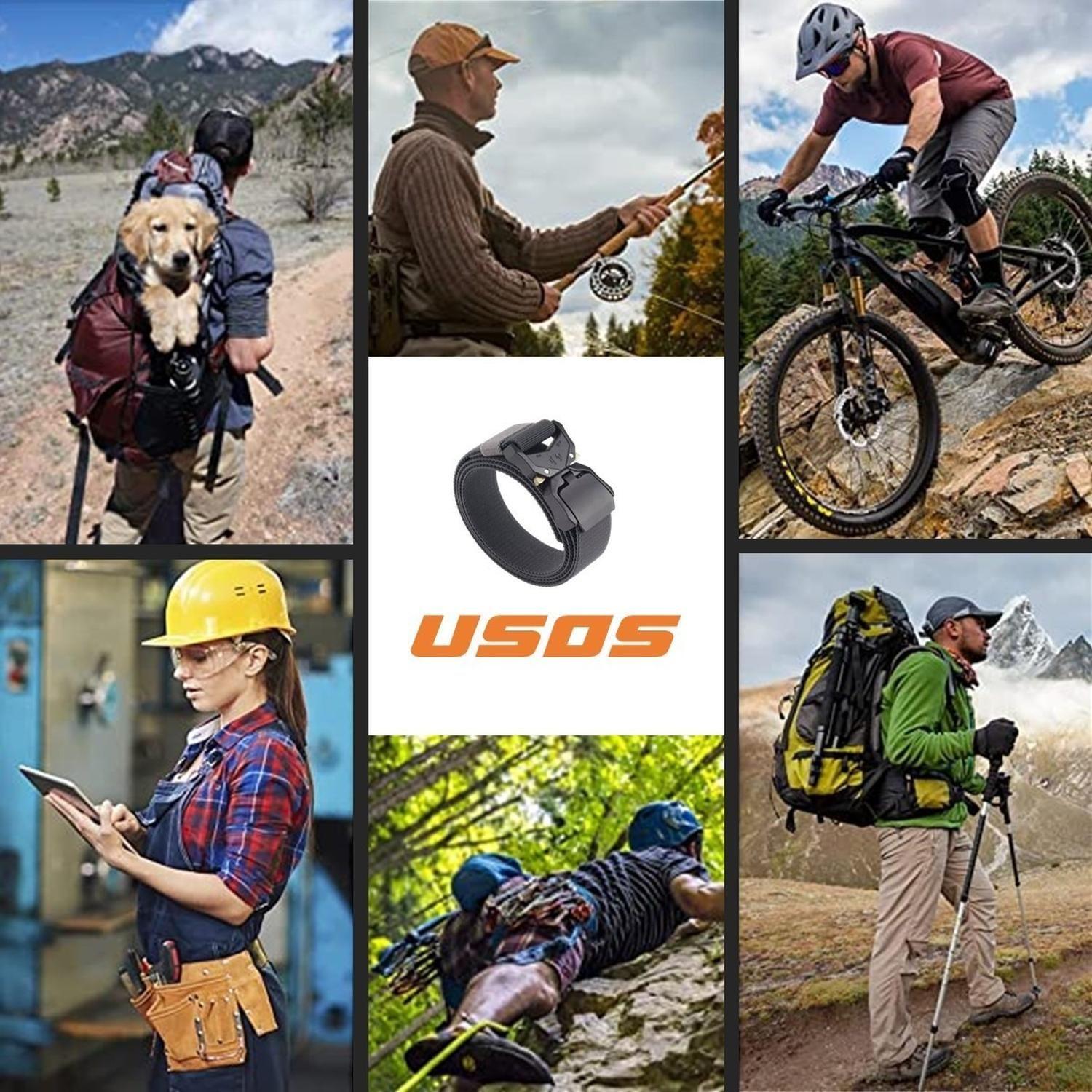 Cinturon Tactico Militar Pentagon Outdoor Hebilla Airsoft Tamaño Único negro-5