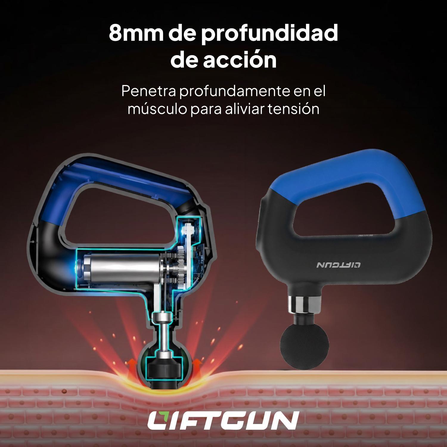 Pistola Masajeadora Muscular Liftgun Profesional 9 Niveles-6