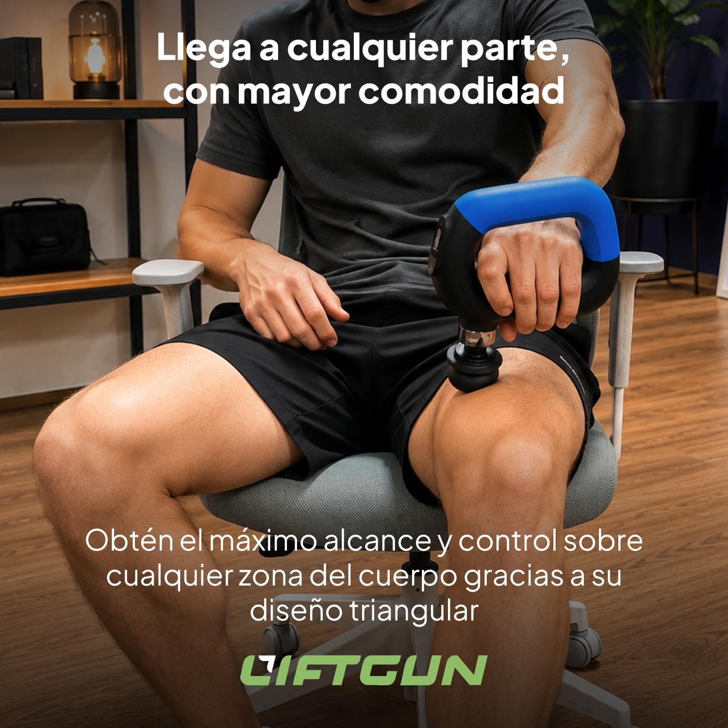 Pistola Masajeadora Muscular Liftgun Profesional 9 Niveles-2