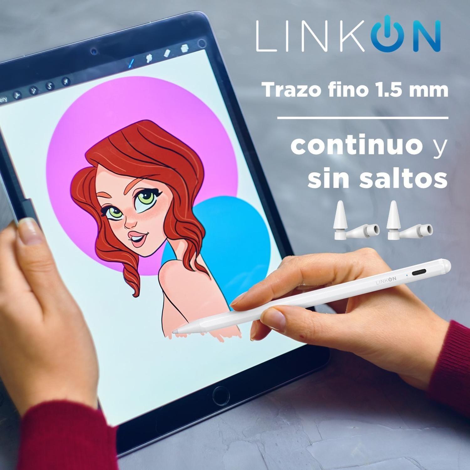 Lapiz Pencil Tactil Linkon Stylus Para Apple iPad Palm Rejec-8