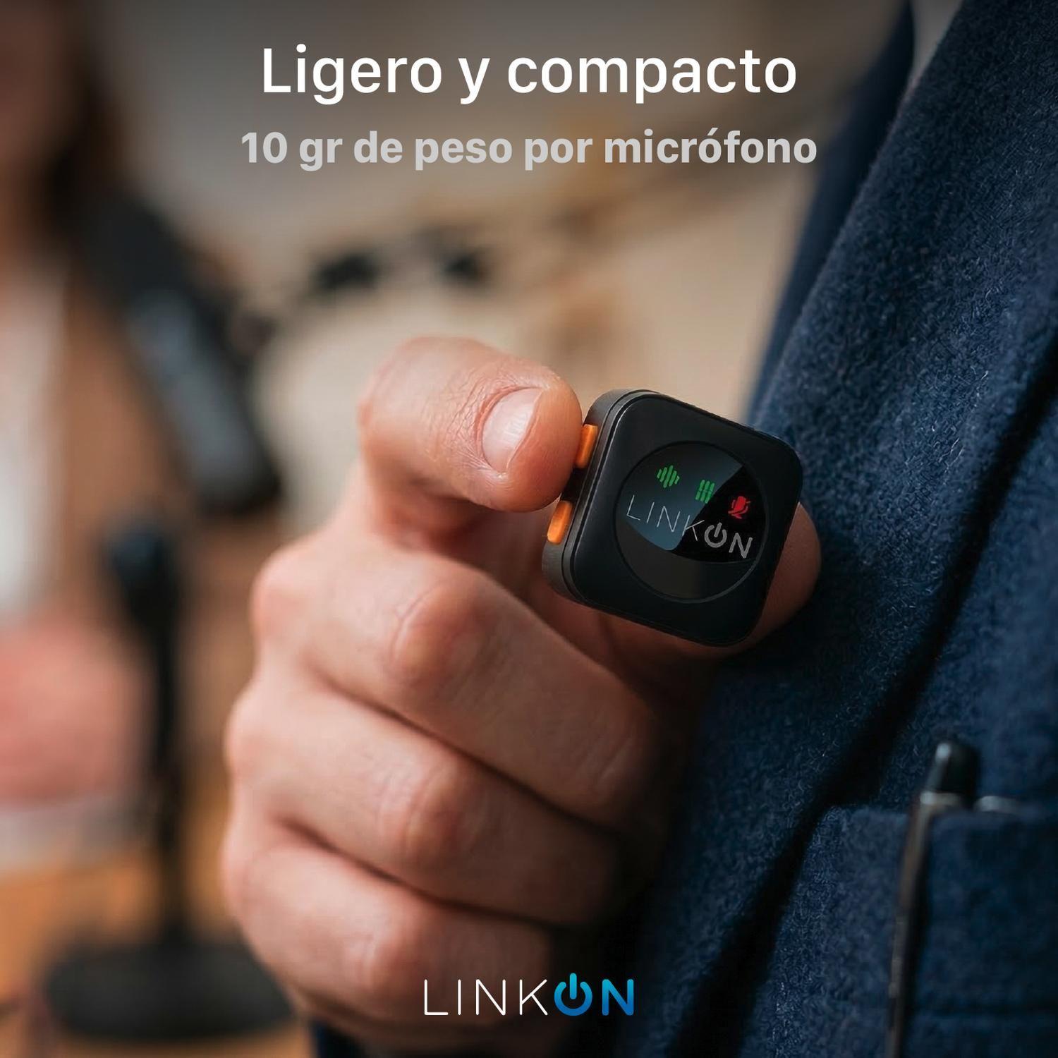 Microfono Inalambrico Linkon Solapa Lavalier Profesional x2-8