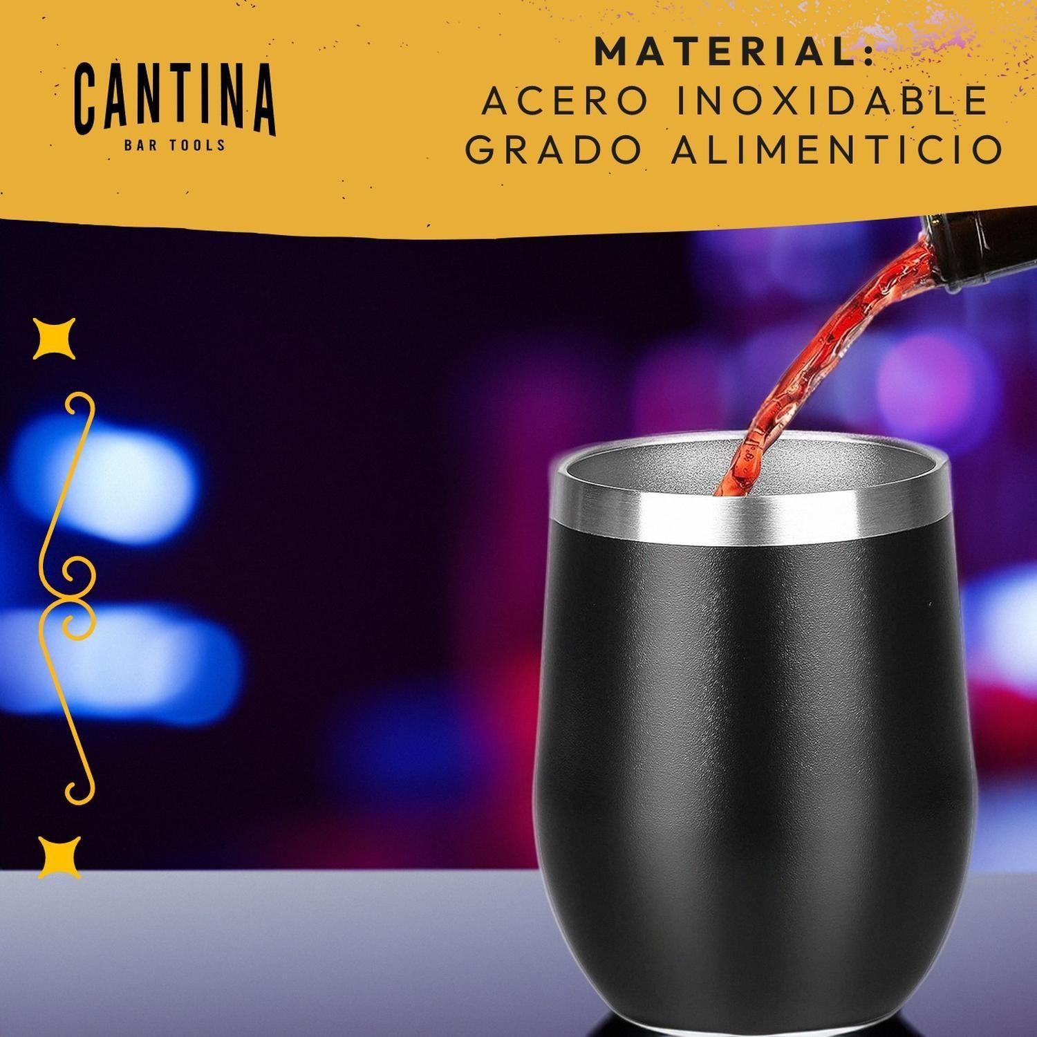 Vasos Termicos Acero Inoxidable Frío-Calor 340ml Set 2 unids -3