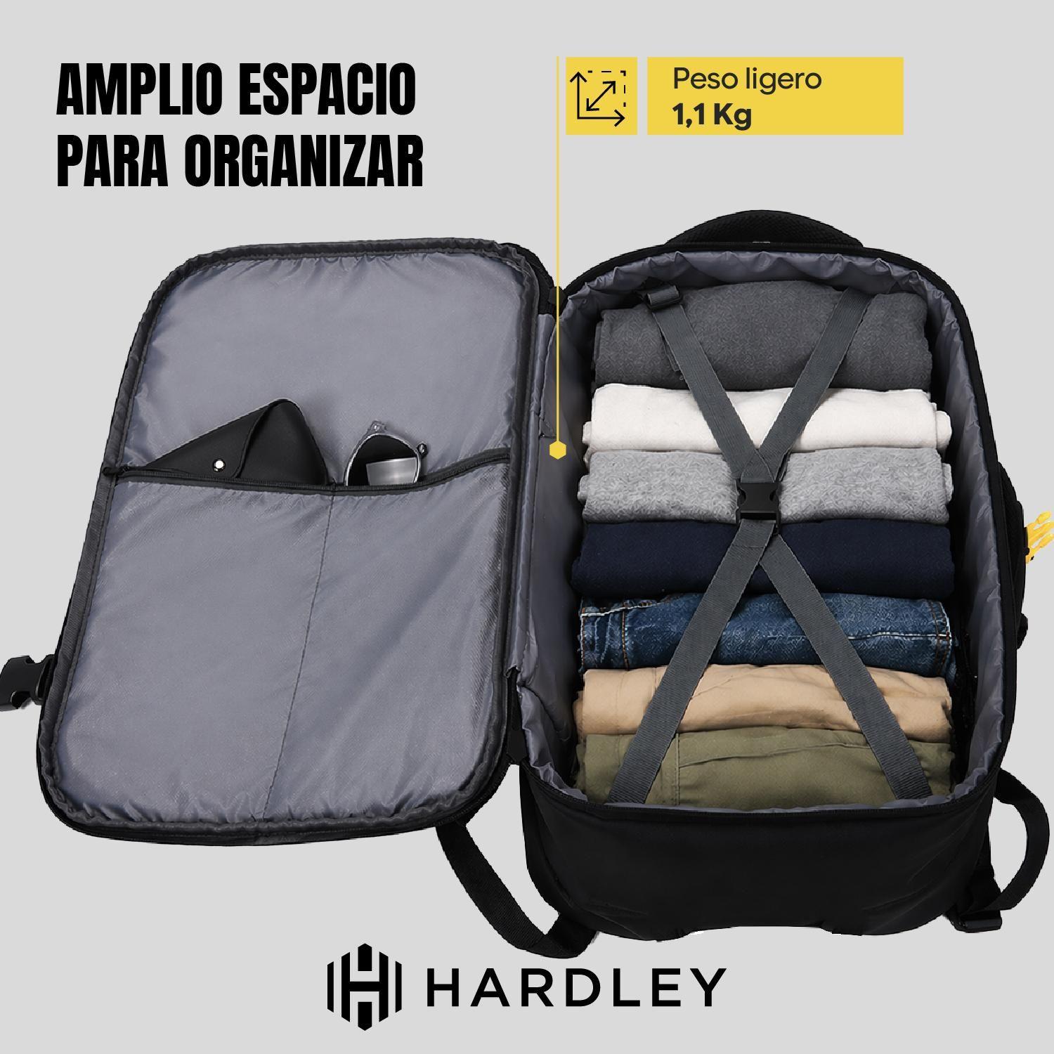 Mochila de Viaje Notebook Hardley 27Lt Expandible 180° + Usb-3
