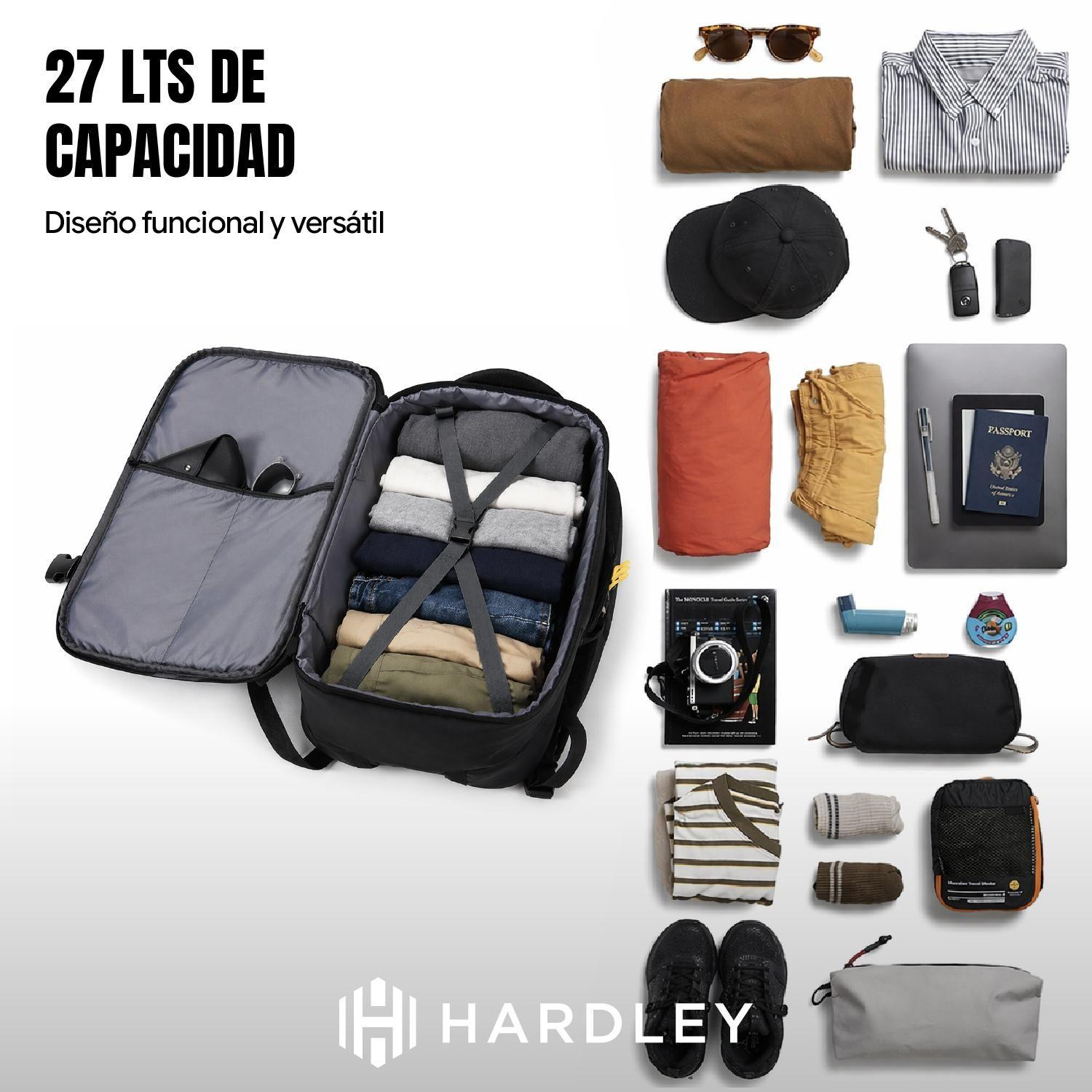 Mochila de Viaje Notebook Hardley 27Lt Expandible 180° + Usb-7