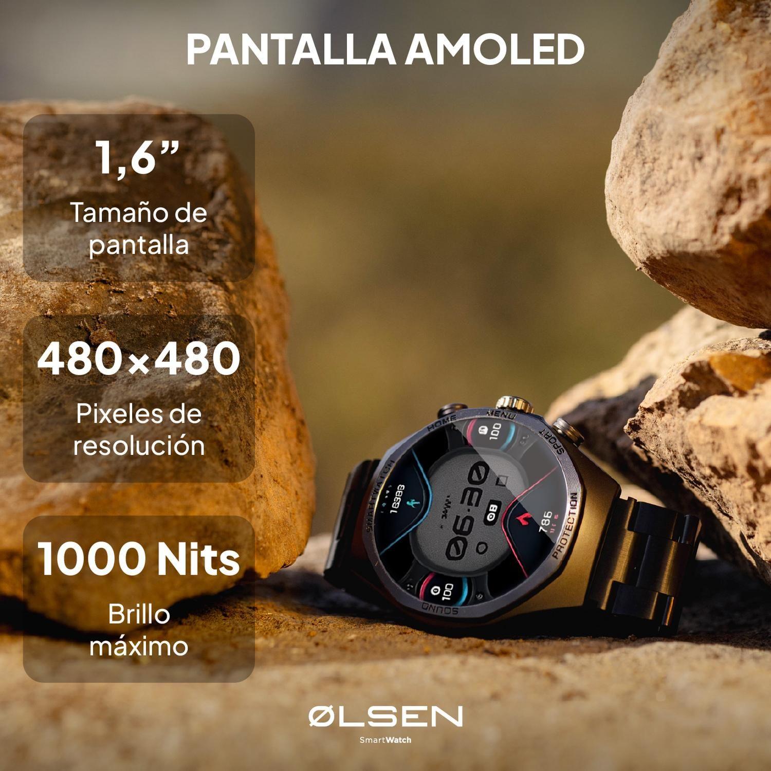 Smartwatch Olsen Reloj Inteligente XPLORE Amoled Llamadas BT-1
