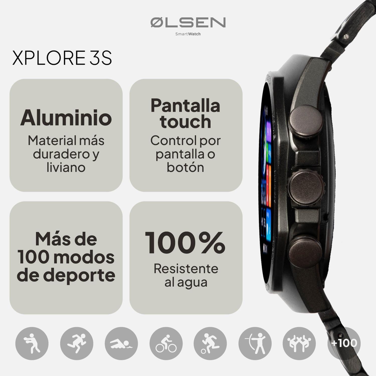 Smartwatch Olsen Reloj Inteligente XPLORE Amoled Llamadas BT-3